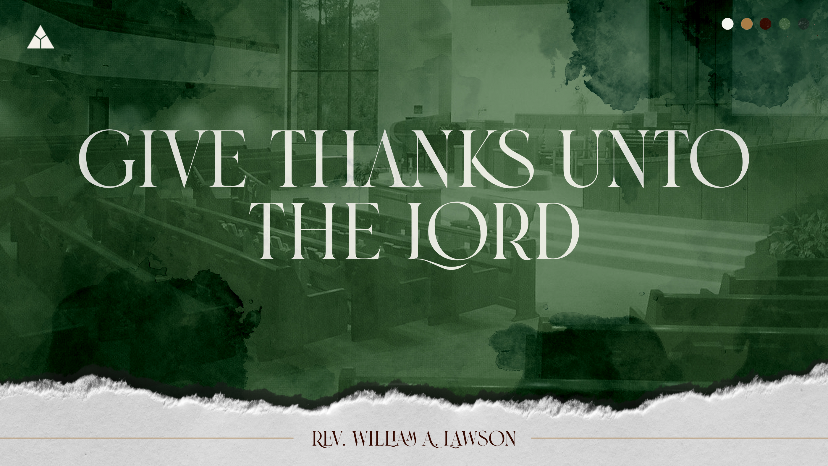 Give Thanks Unto The Lord