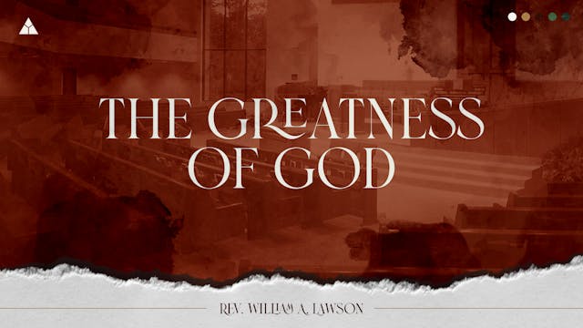 The Greatness Of God
