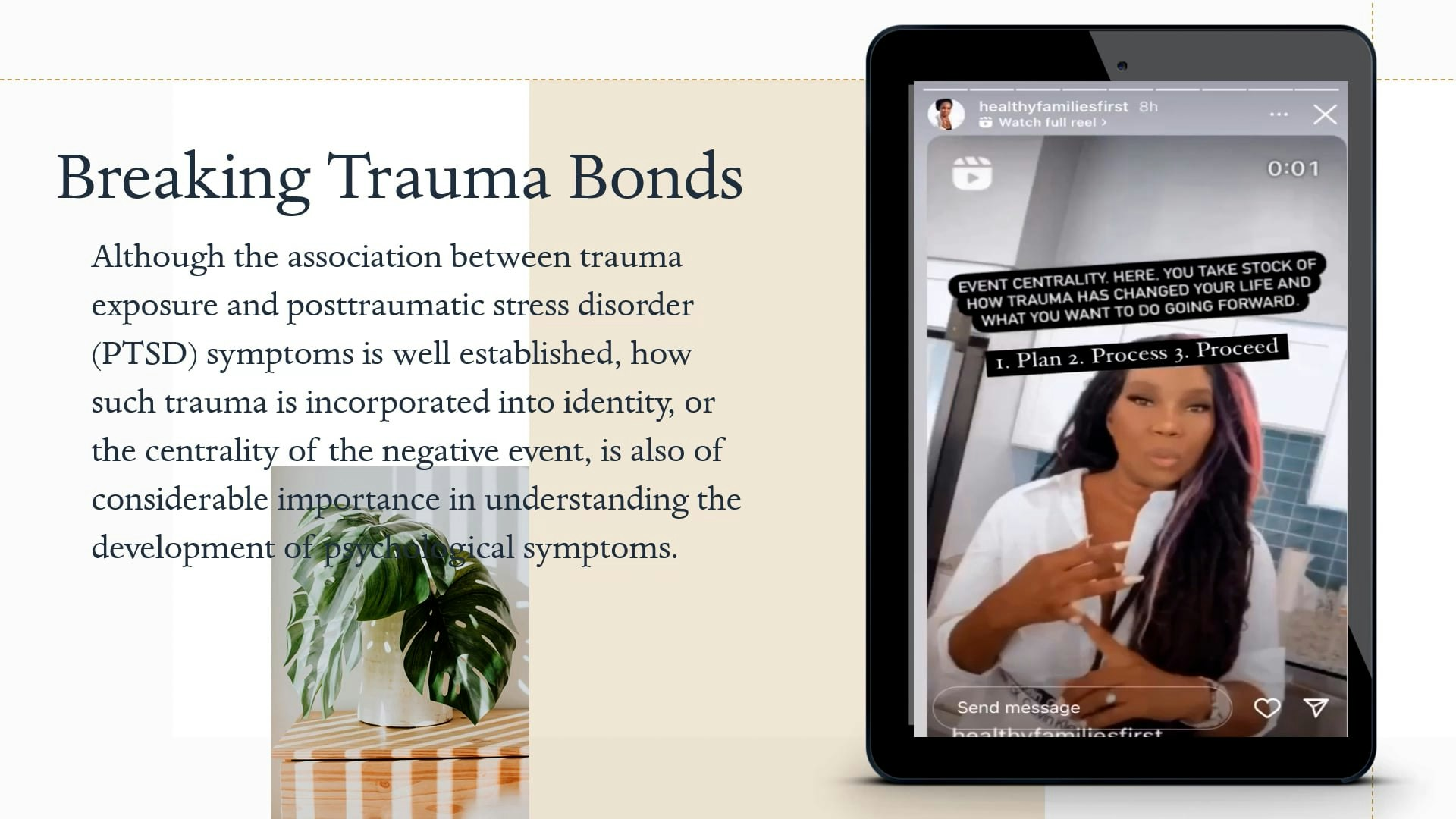 Breaking Trauma Bonds- Event Centrality