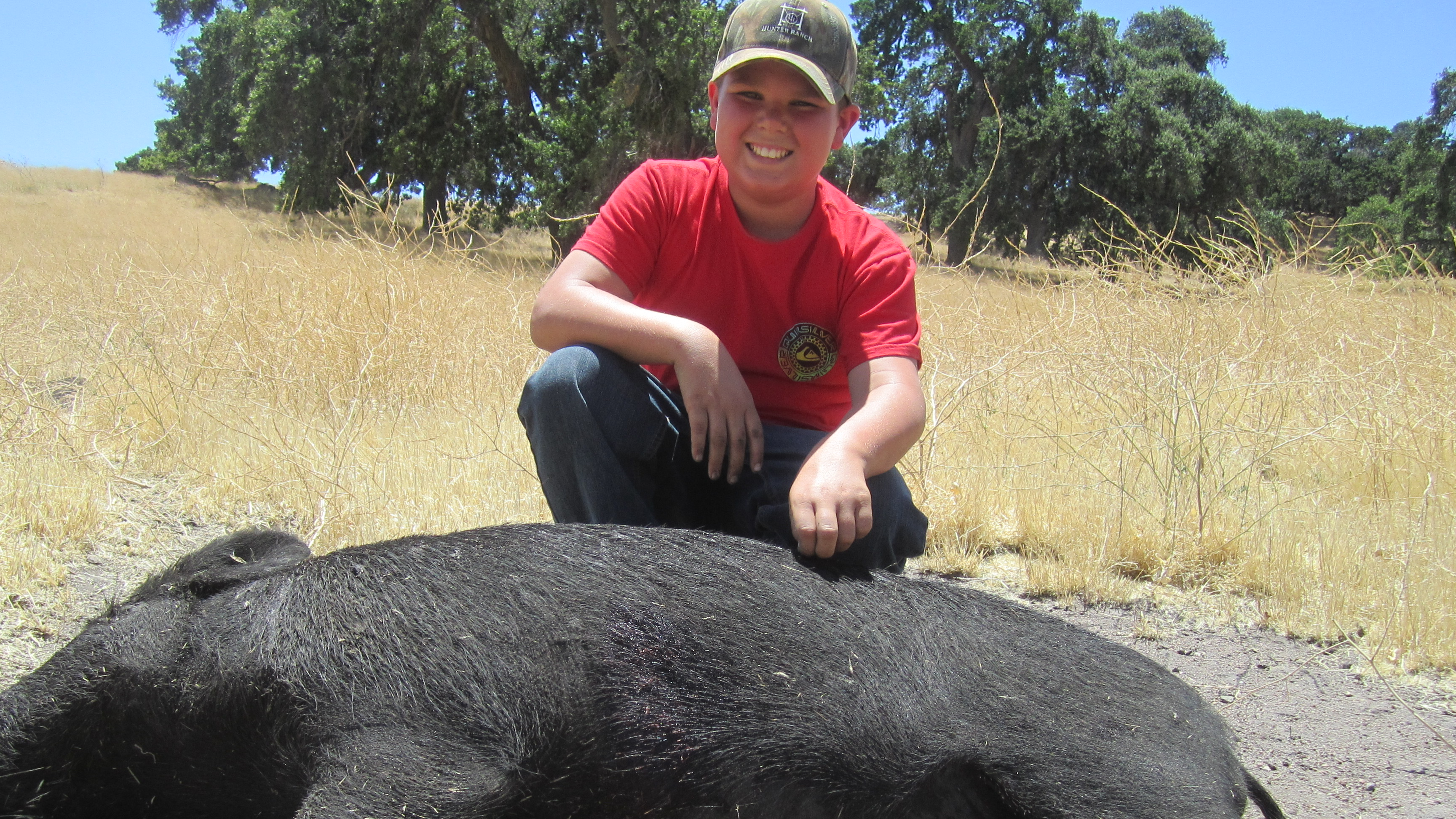 HUNTER'S FIRST PIG
