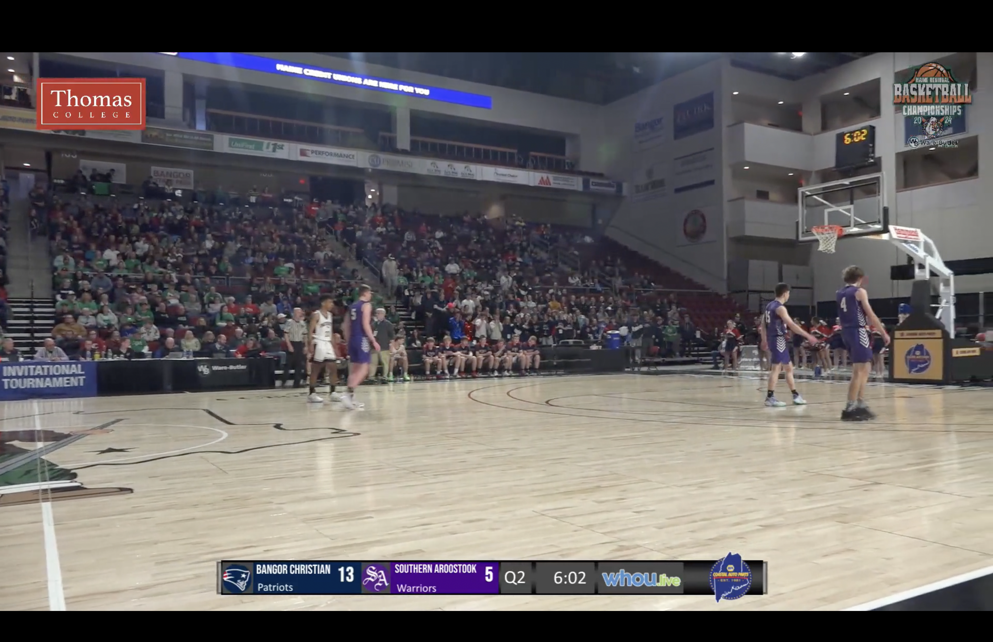 Southern Aroostook at Bangor Christian Boys Class D Semifinal Basketball 2-21-24