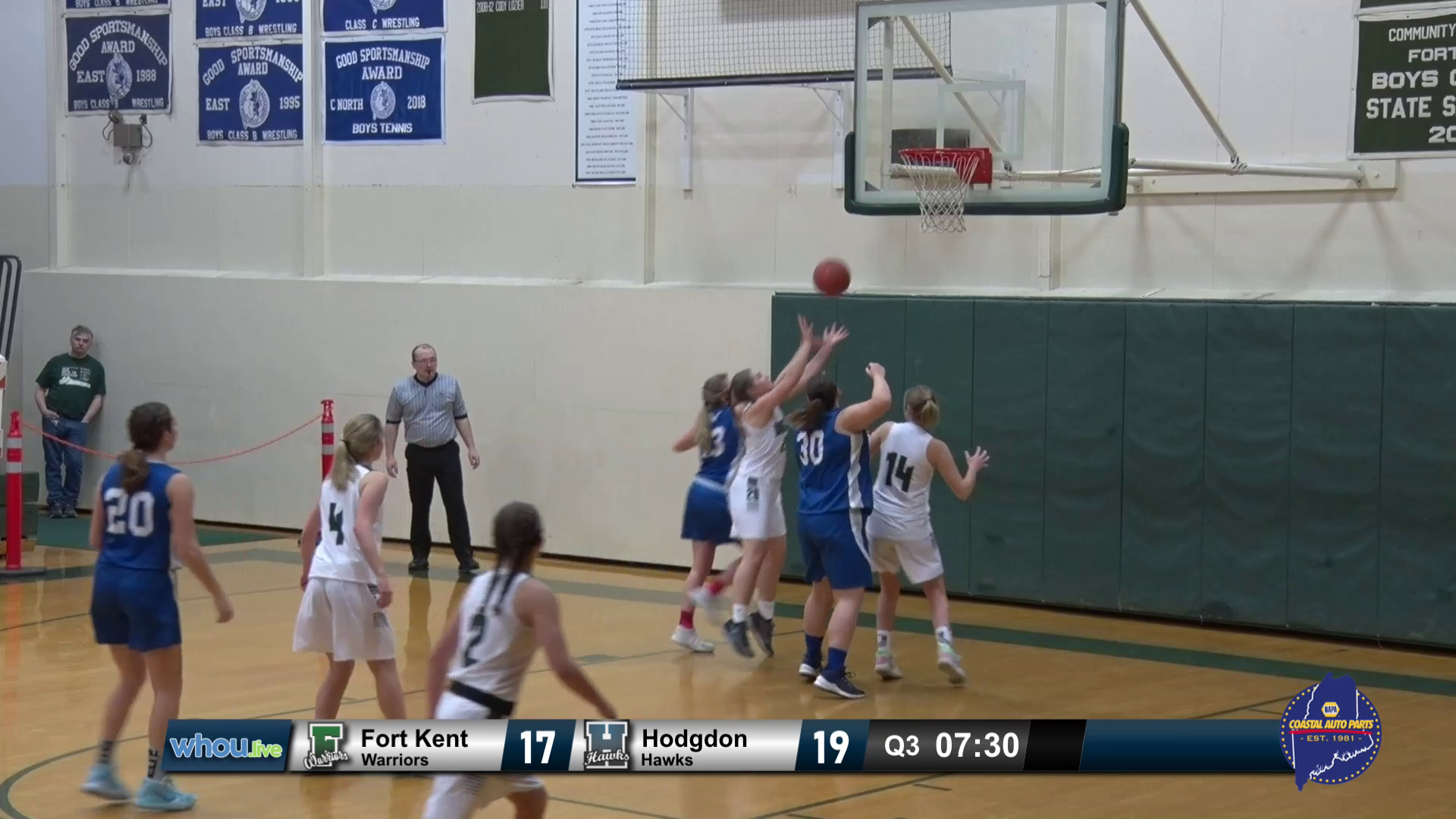 Hodgdon Girls at Fort Kent 1/4/20