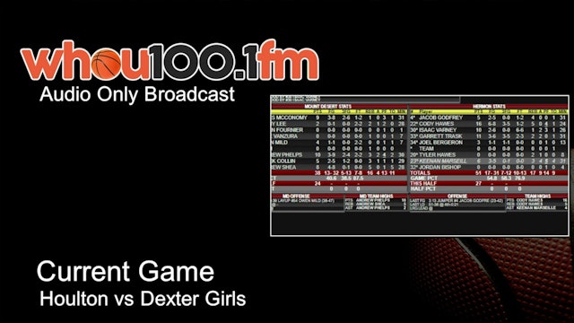 Bangor Tournament Coverage - Live Stats and Audio Houlton vs Dexter Girls