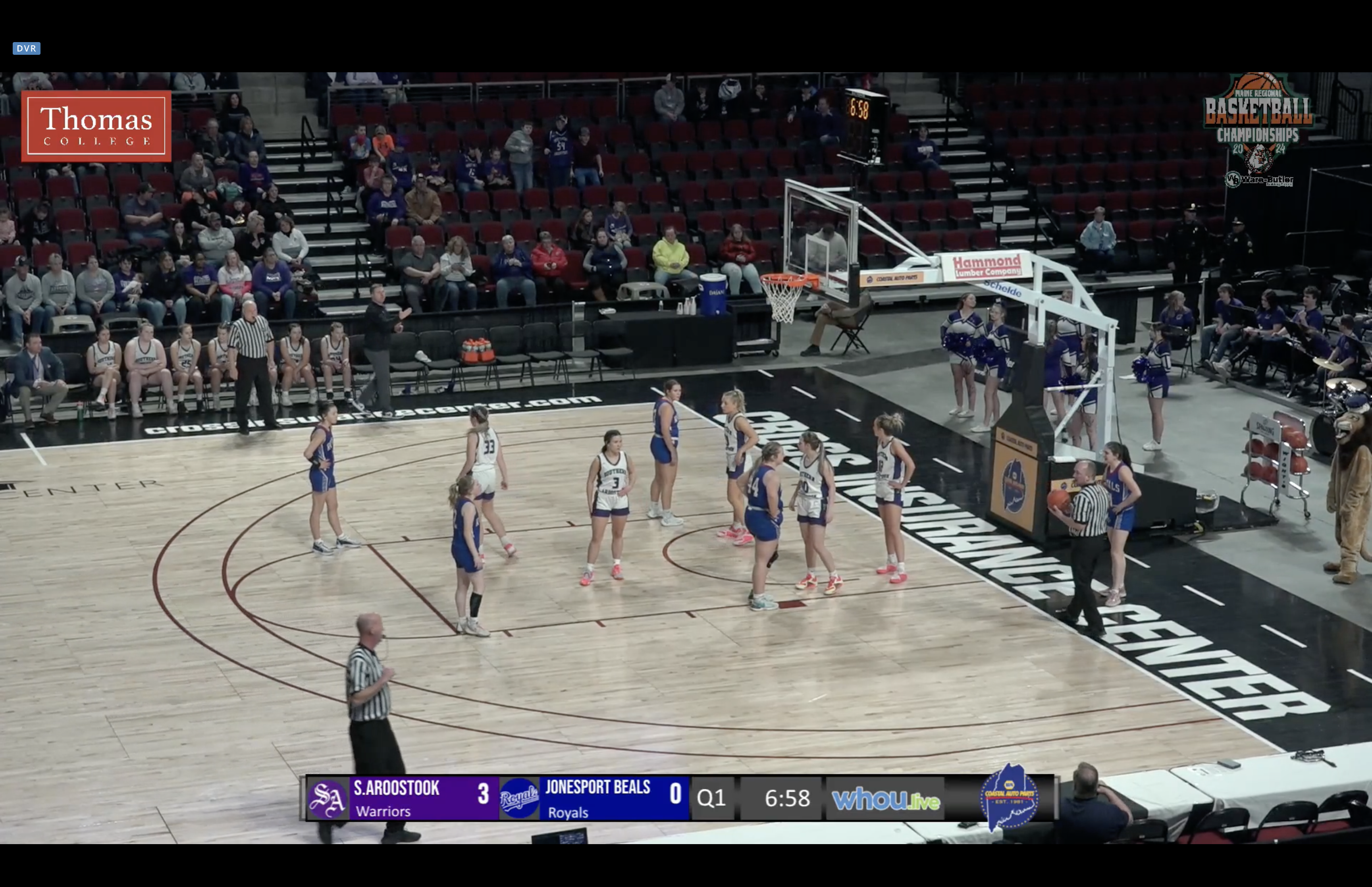 Jonesport-Beals at Southern Aroostook Girls Class D Semifinal Basketball 2-22-24