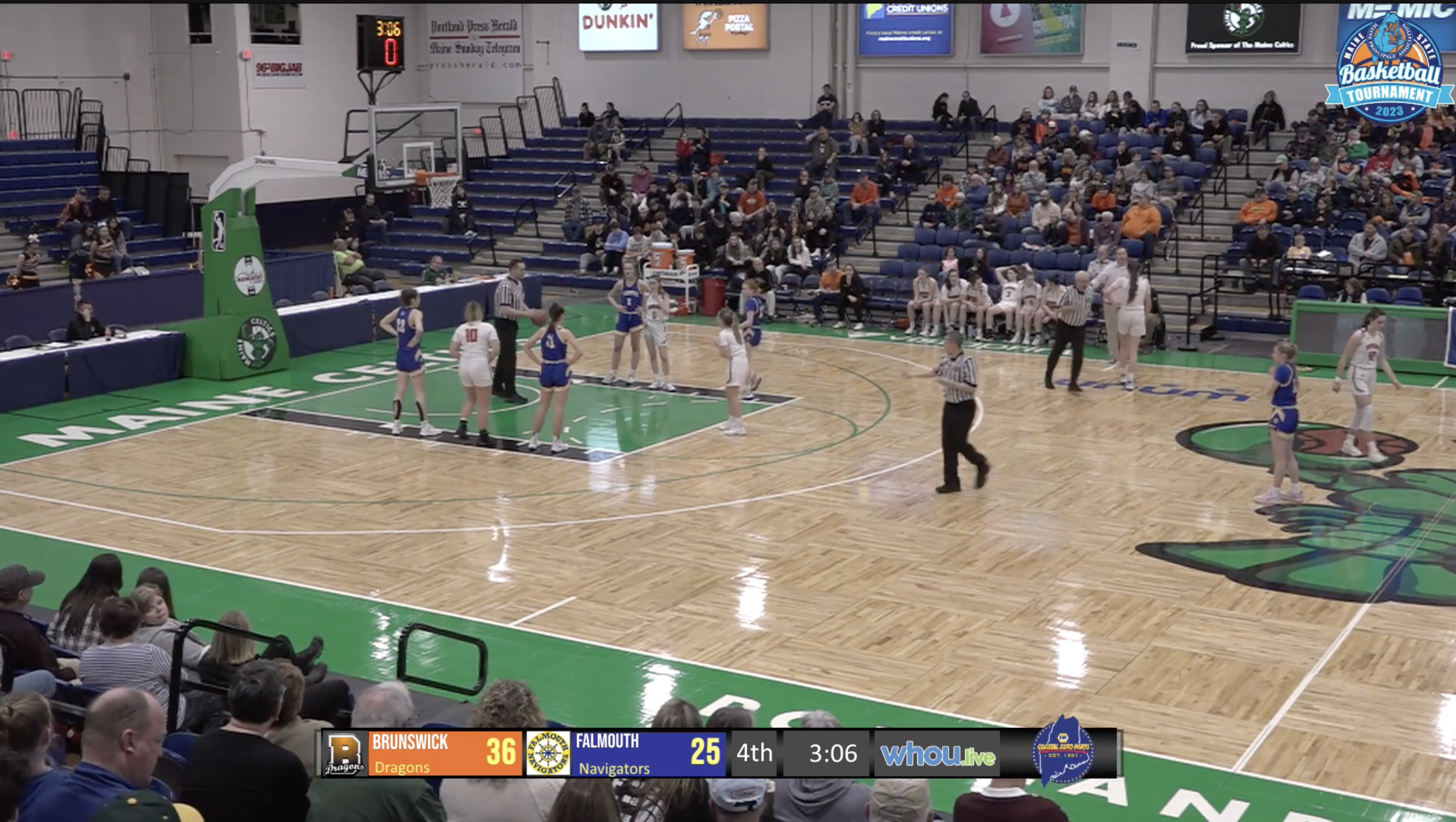 #1 Brunswick vs. #4 Falmouth Girls Class A Semi-Final South 2-22-23 