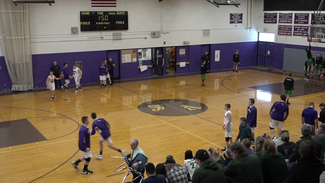 Fort Kent Boys at SACHS 1/25/20 2019 2020 Basketball Season WHOU.live
