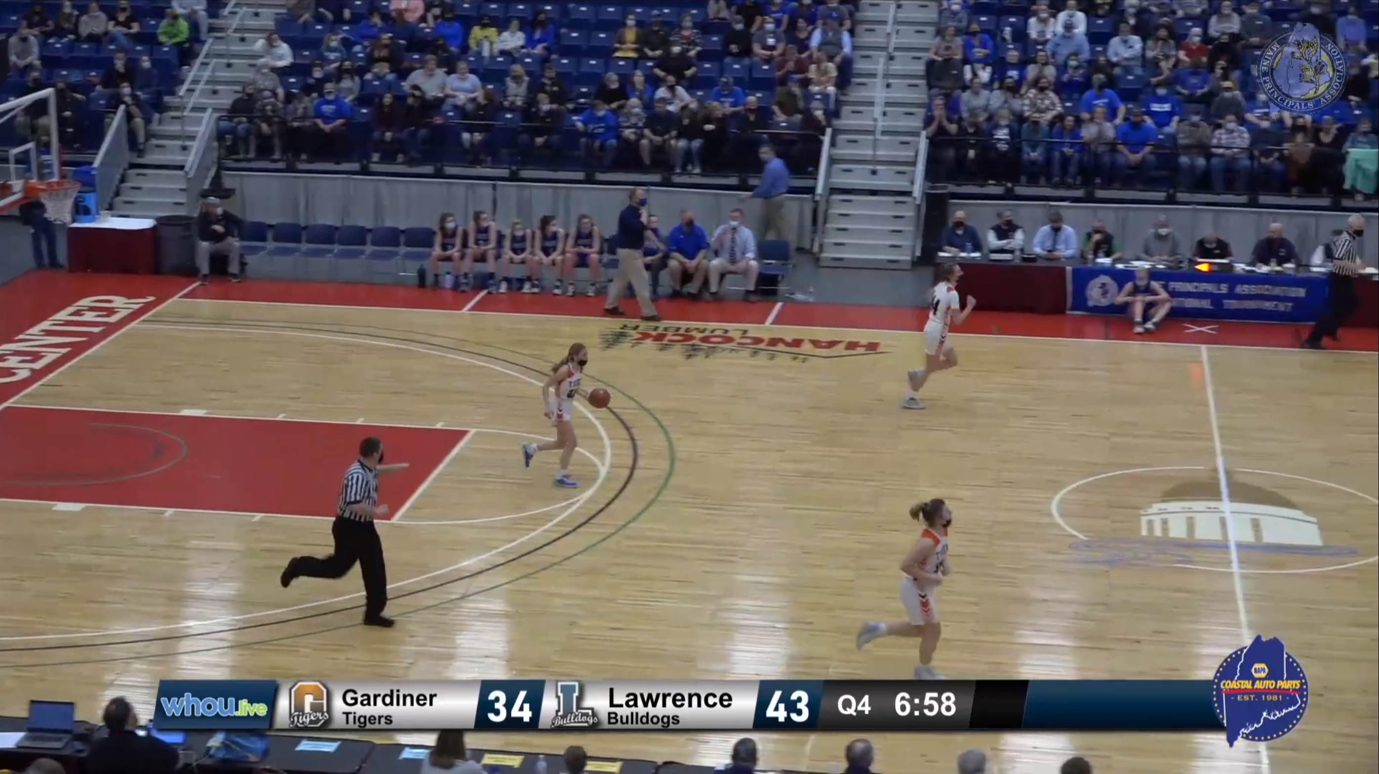 Augusta Lawrence vs Gardiner Girls A North Semifinal 2-23-22