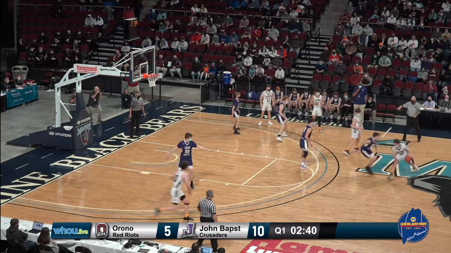 Bangor John Bapst vs Orono Boys B North Semifinal 2-23-22 