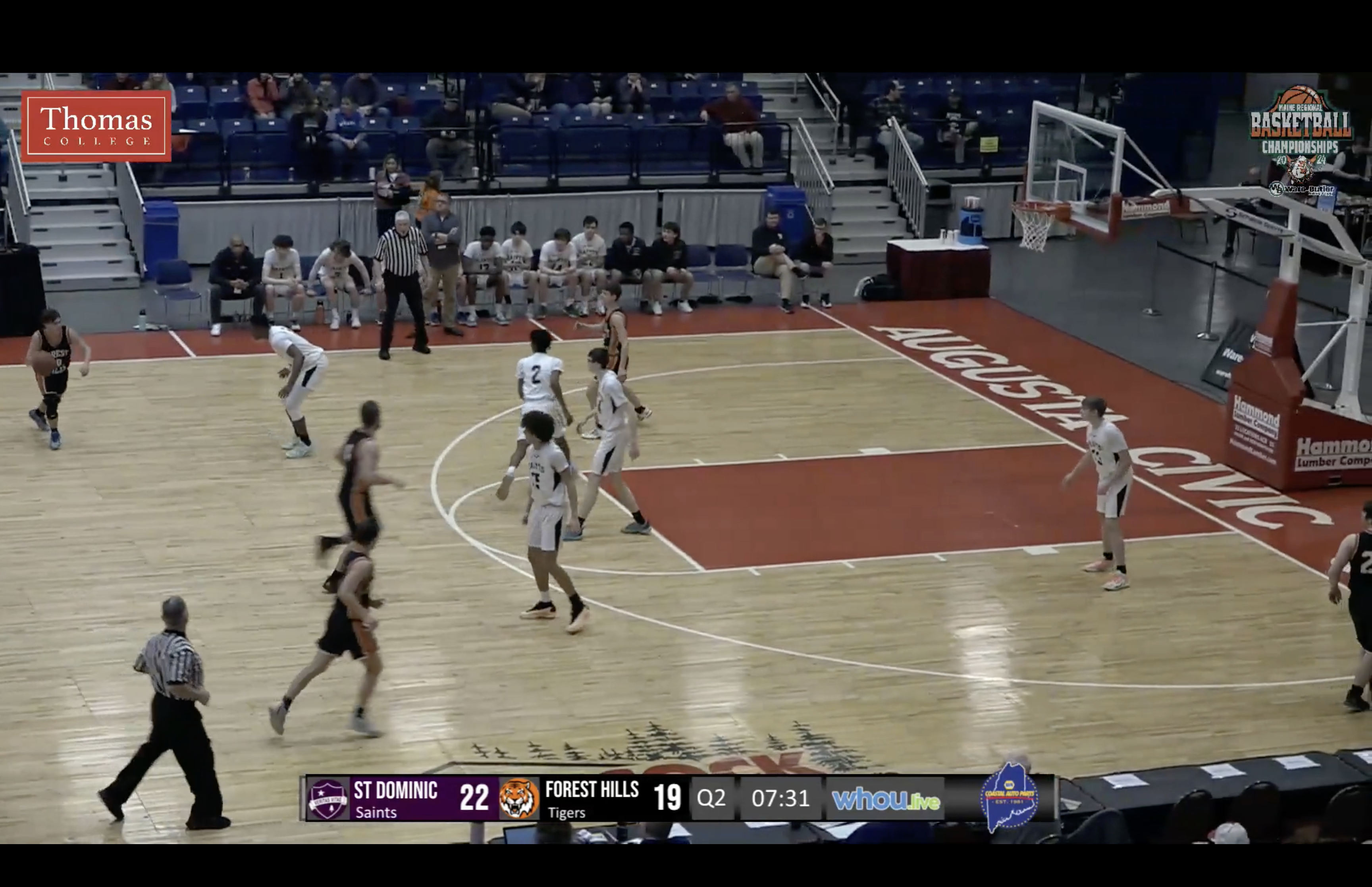 Forest Hills at St.Dominic Boys Class D Semifinal Basketball 2-21-24