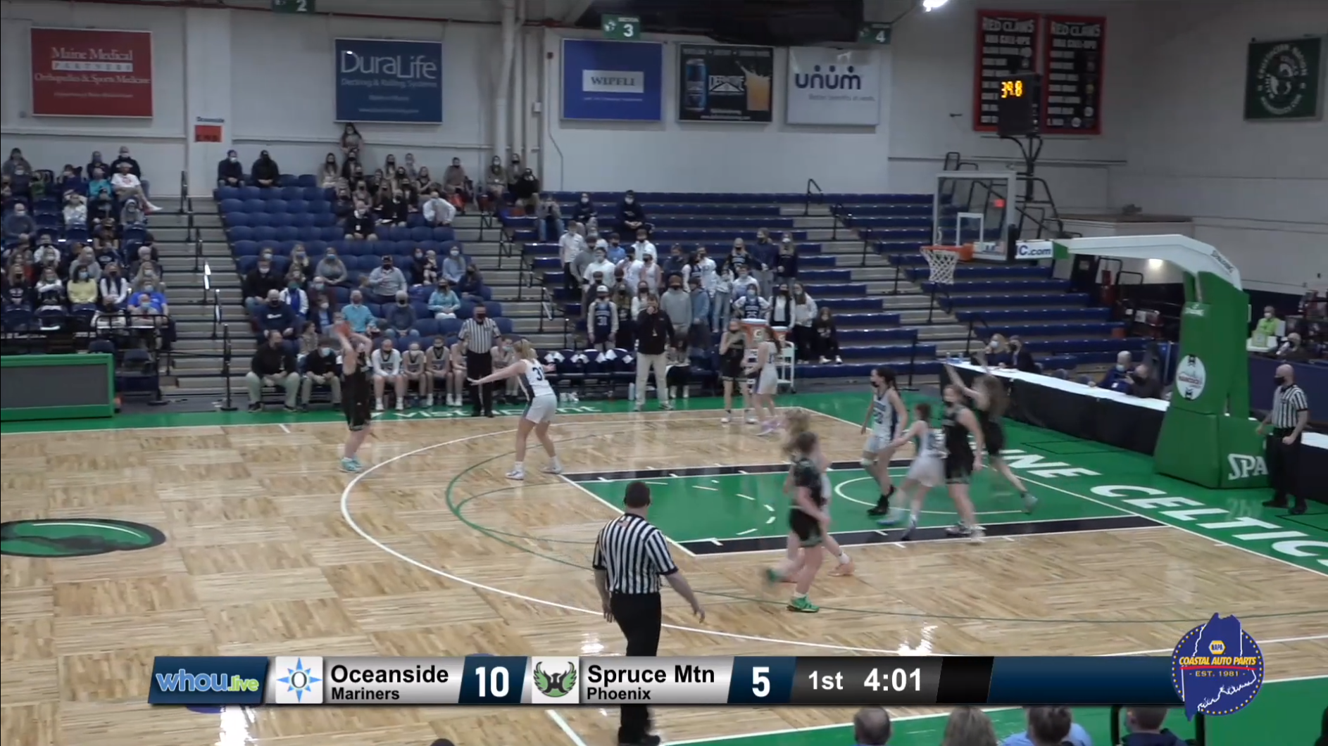 Spruce Mountain vs Oceanside Girls B South Semifinal 2-22-22