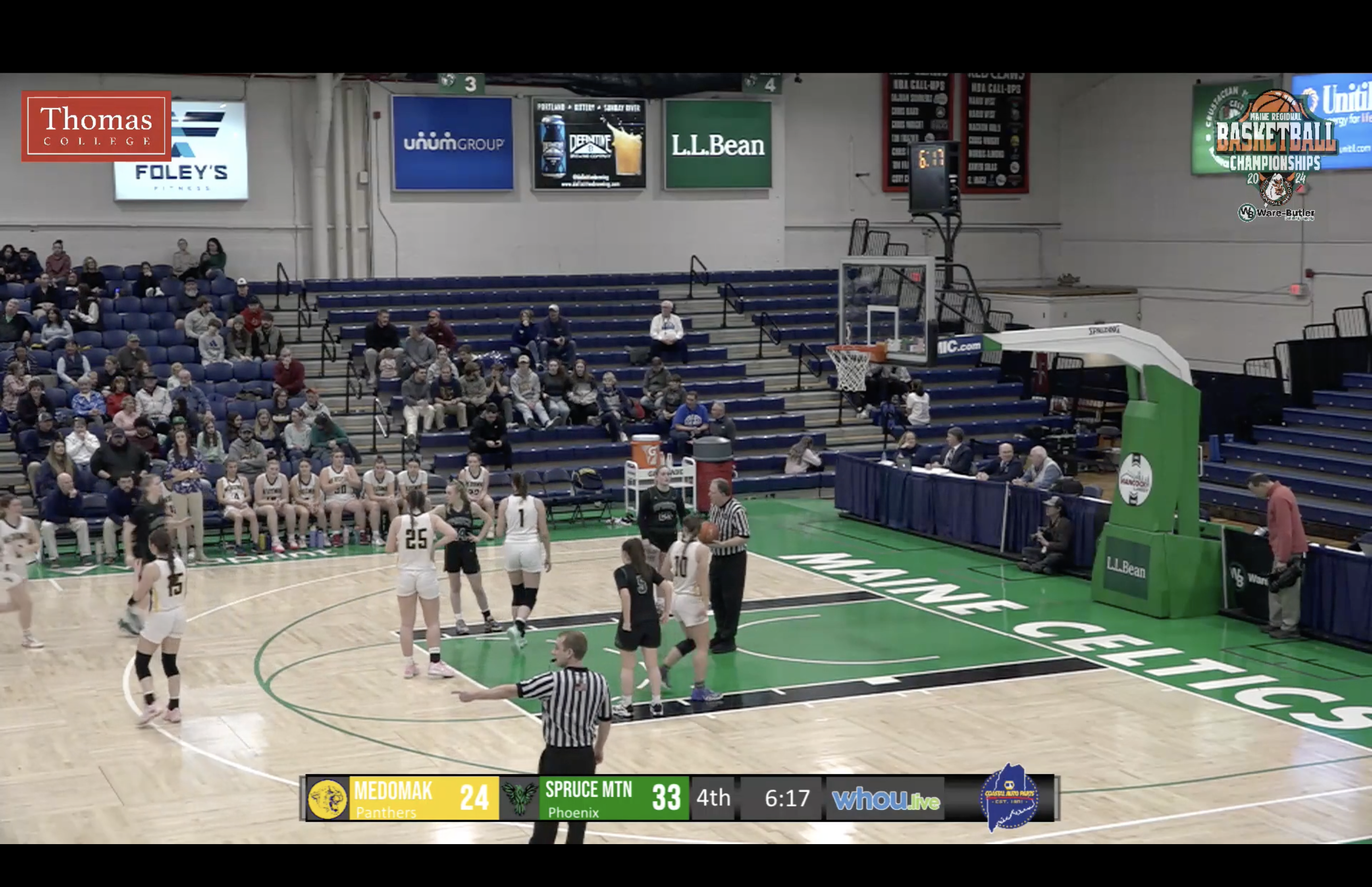 Spruce Mountain at Medomak Valley Girls Class B Semifinal Basketball 2-20-24