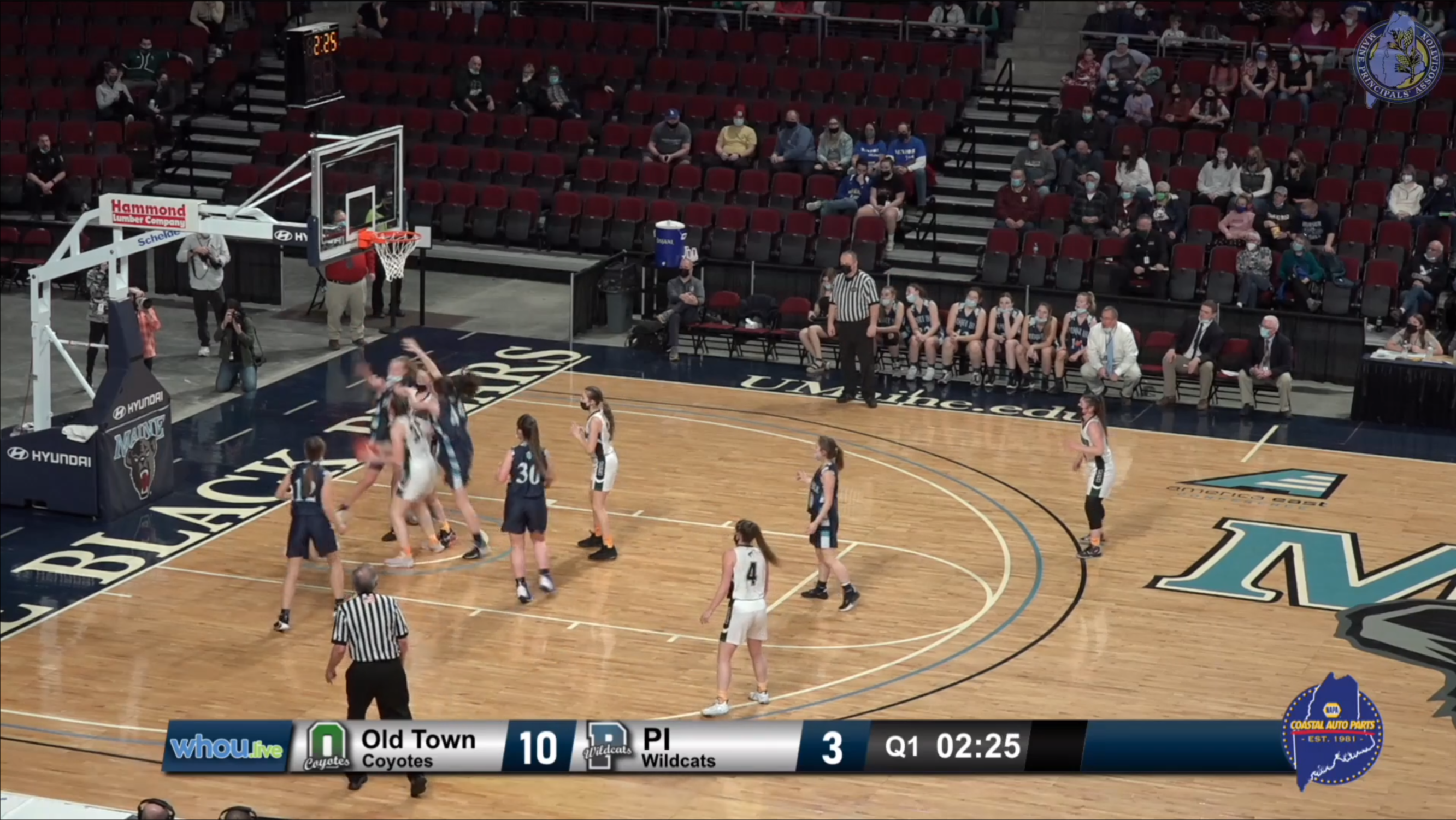 Bangor Presque Isle vs Old Town Girls B North Semifinal 2-23-22