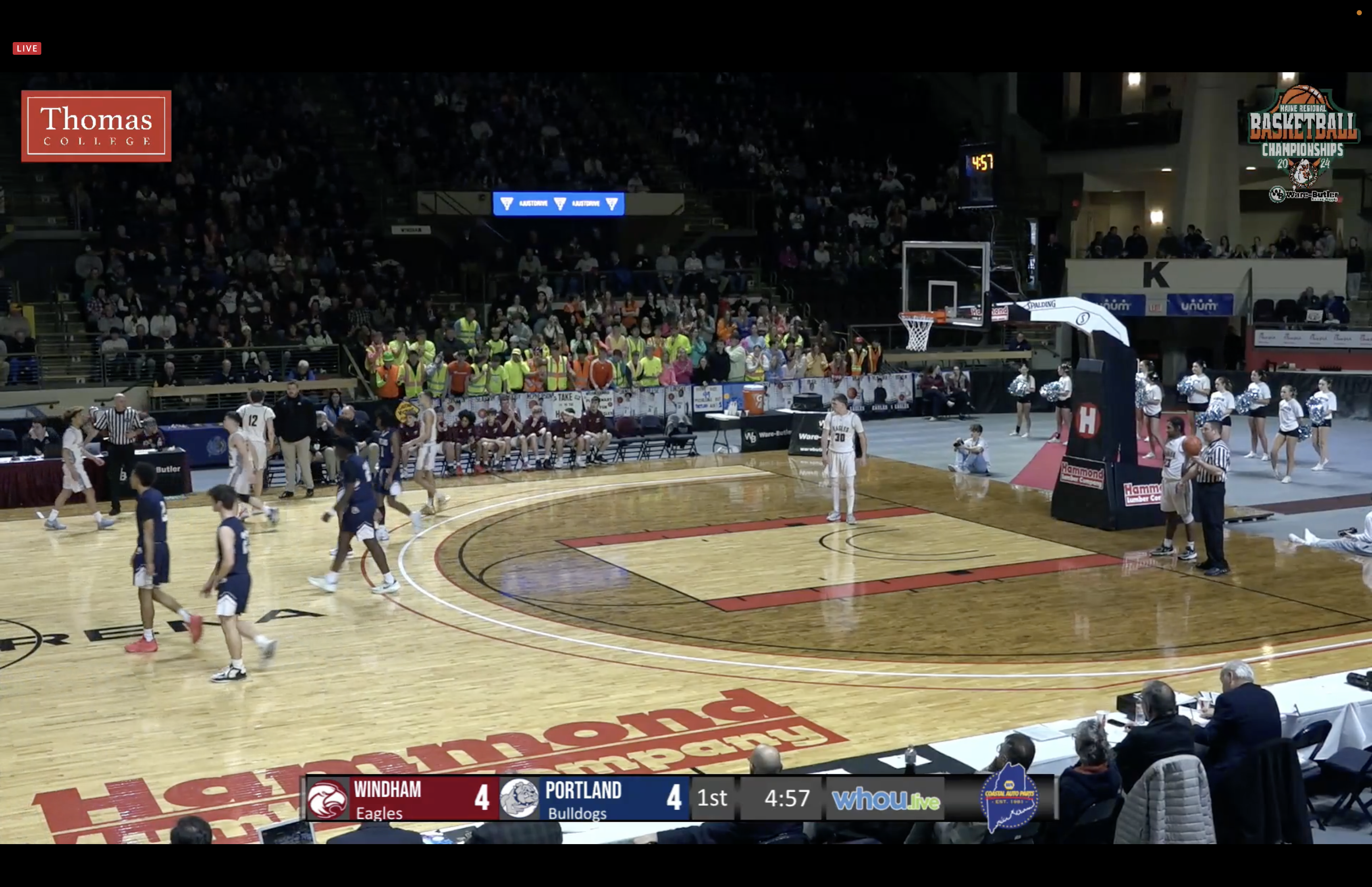 Portland at Windham Boys Class AA Basketball - North Final 2-24-24