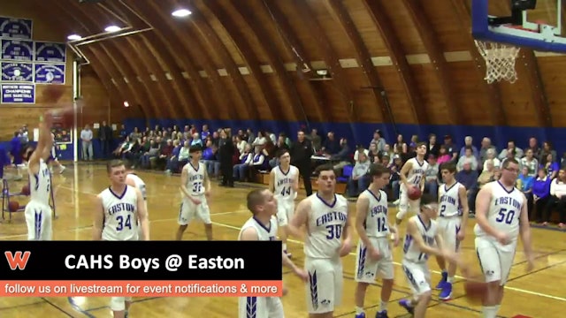 CAHS Boys at Easton 1-3-17