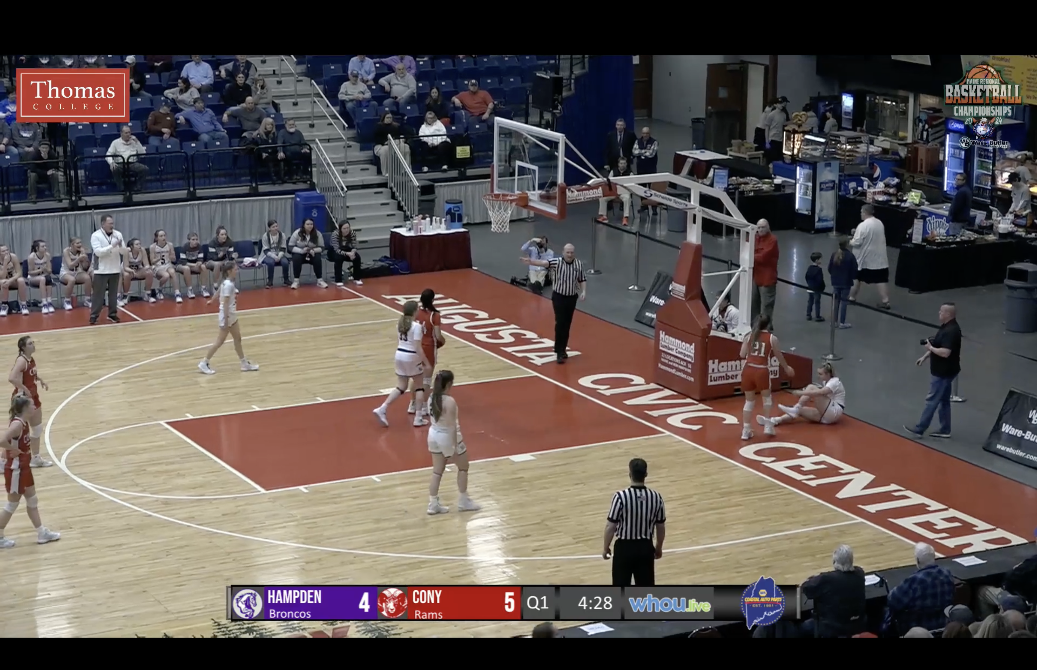 Cony at Hampden Girls Class A Semifinal Basketball 2-21-24