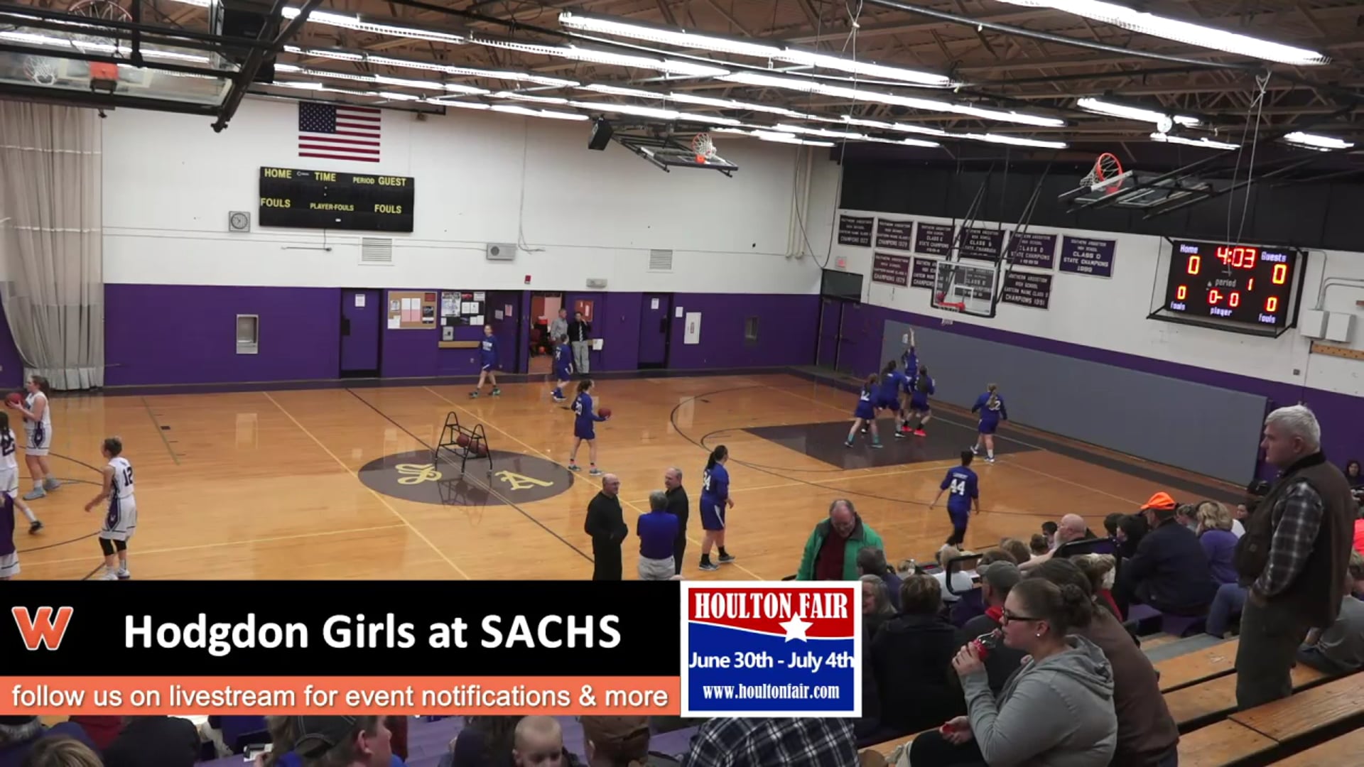 Hodgdon Girls at SACHS 1-11-18