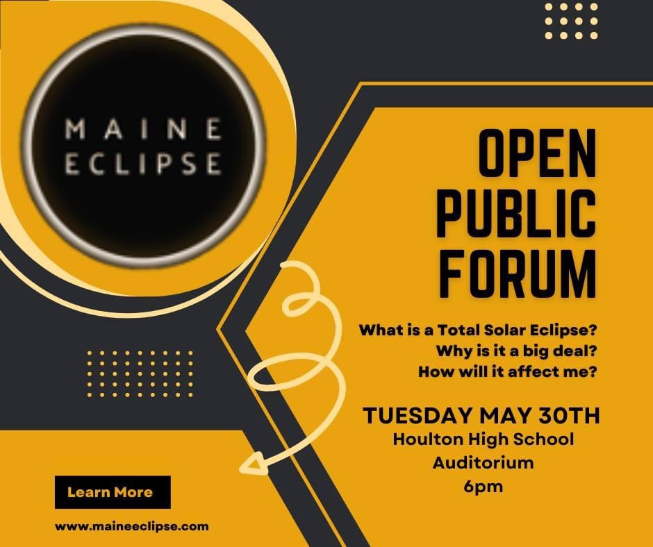 Houlton Eclipse Meeting 5-30-23