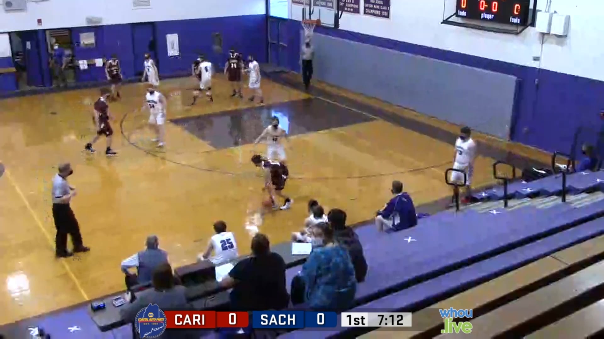 Caribou at SACHS Boys JV Basketball 1-19-21 