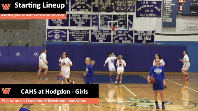 CAHS at Hodgdon - Girls 1/8/16