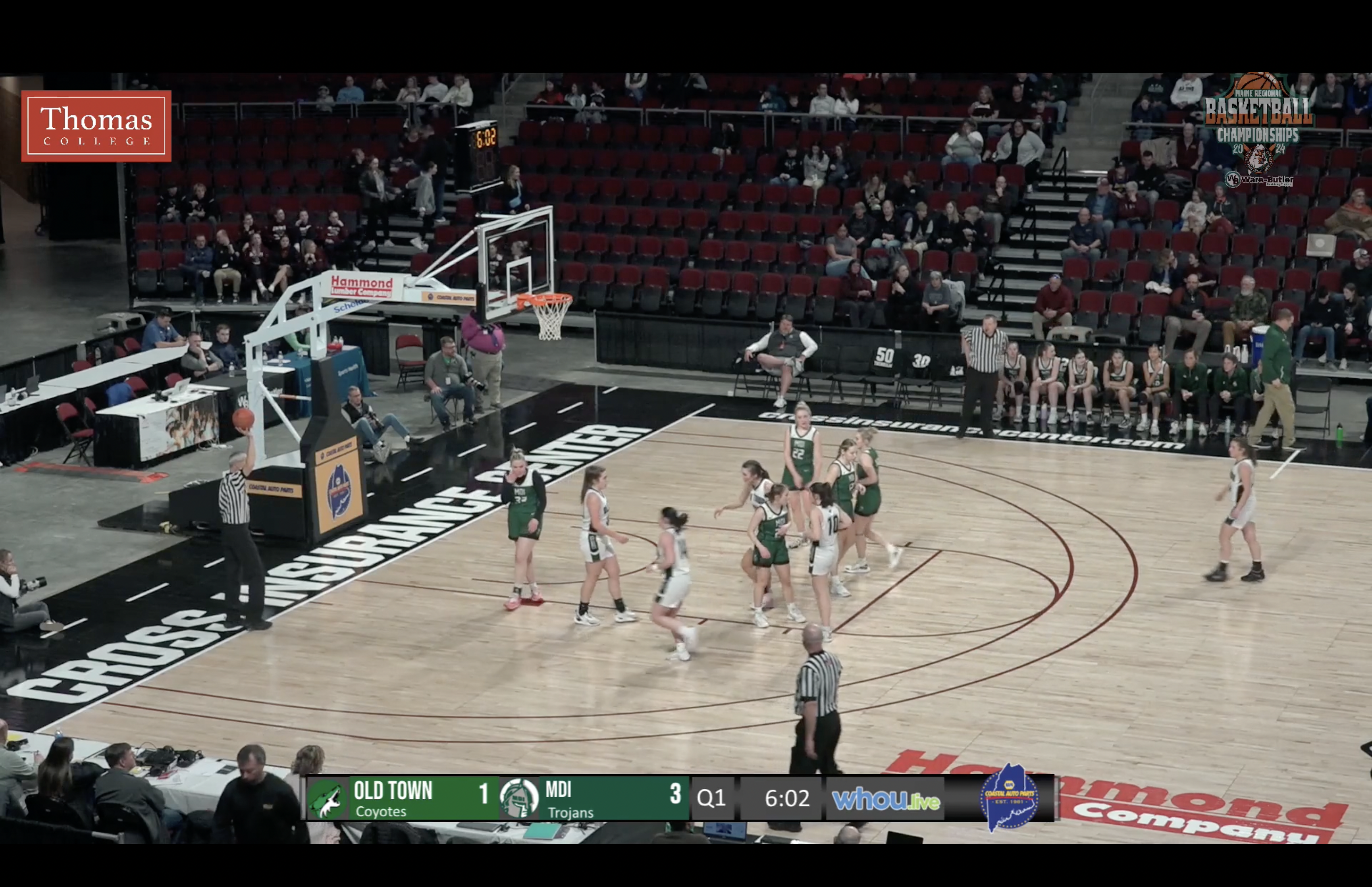 MDI at Old Town Girls Class B Semifinal Basketball 2-21-24