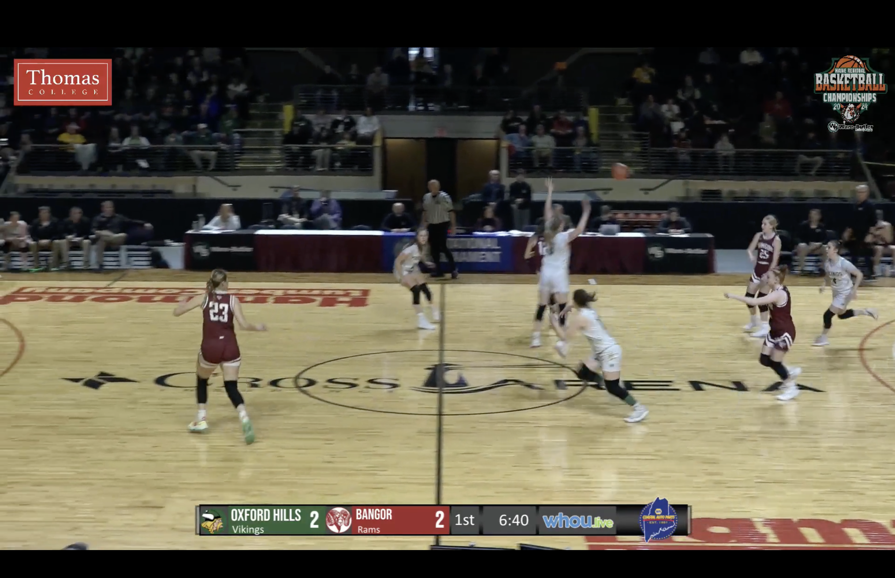 Bangor at Oxford Hills Girls Class AA North Semifinal Basketball 2-21-24