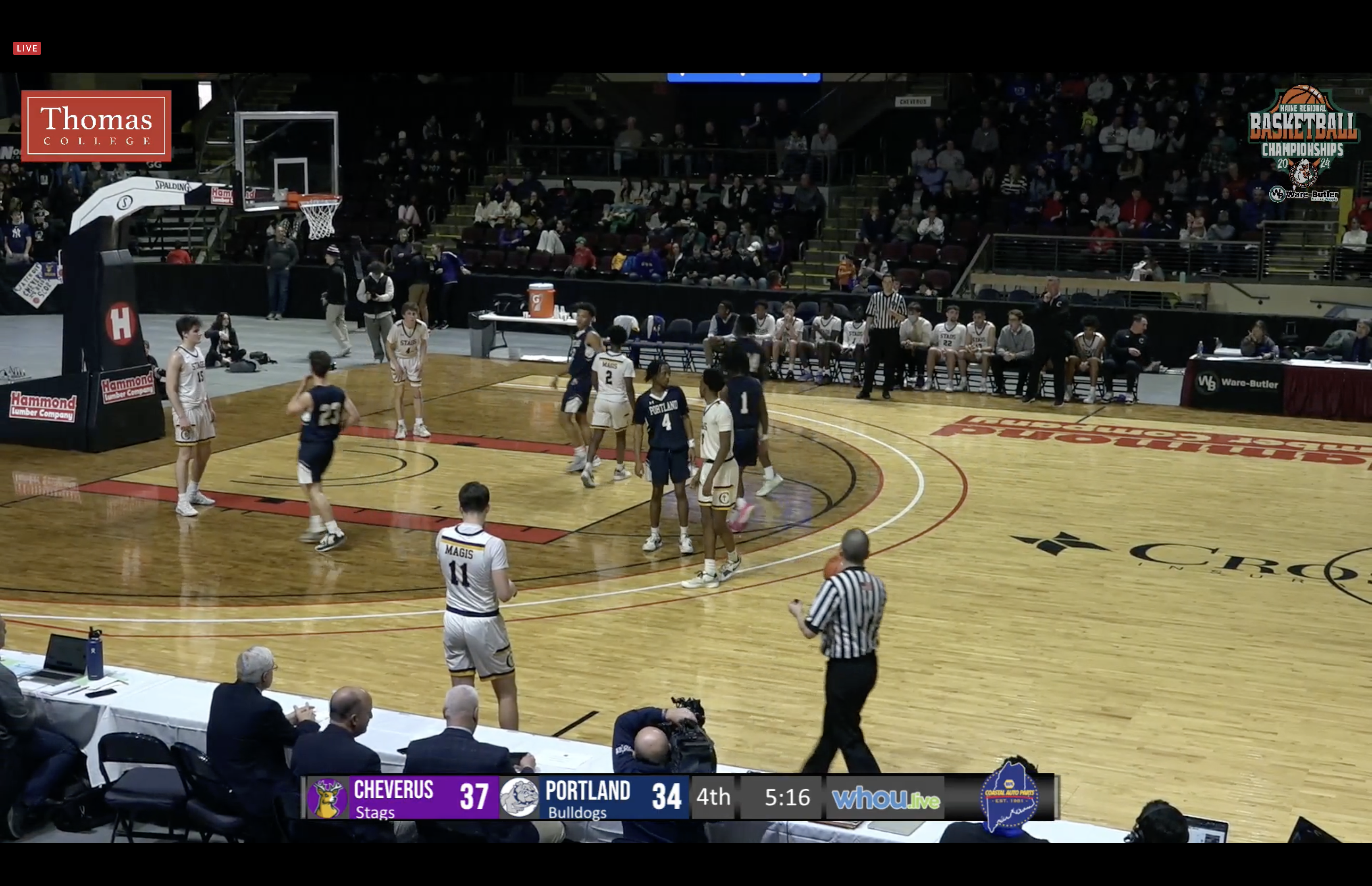 Portland at Cheverus Boys Class AA North Semifinal Basketball 2-22-24