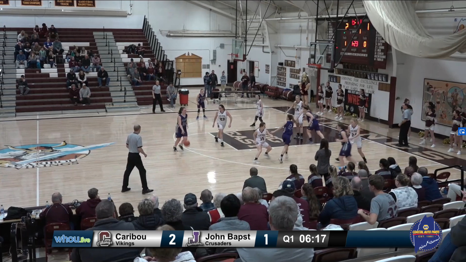 John Bapst Girls at Caribou 12/23/19