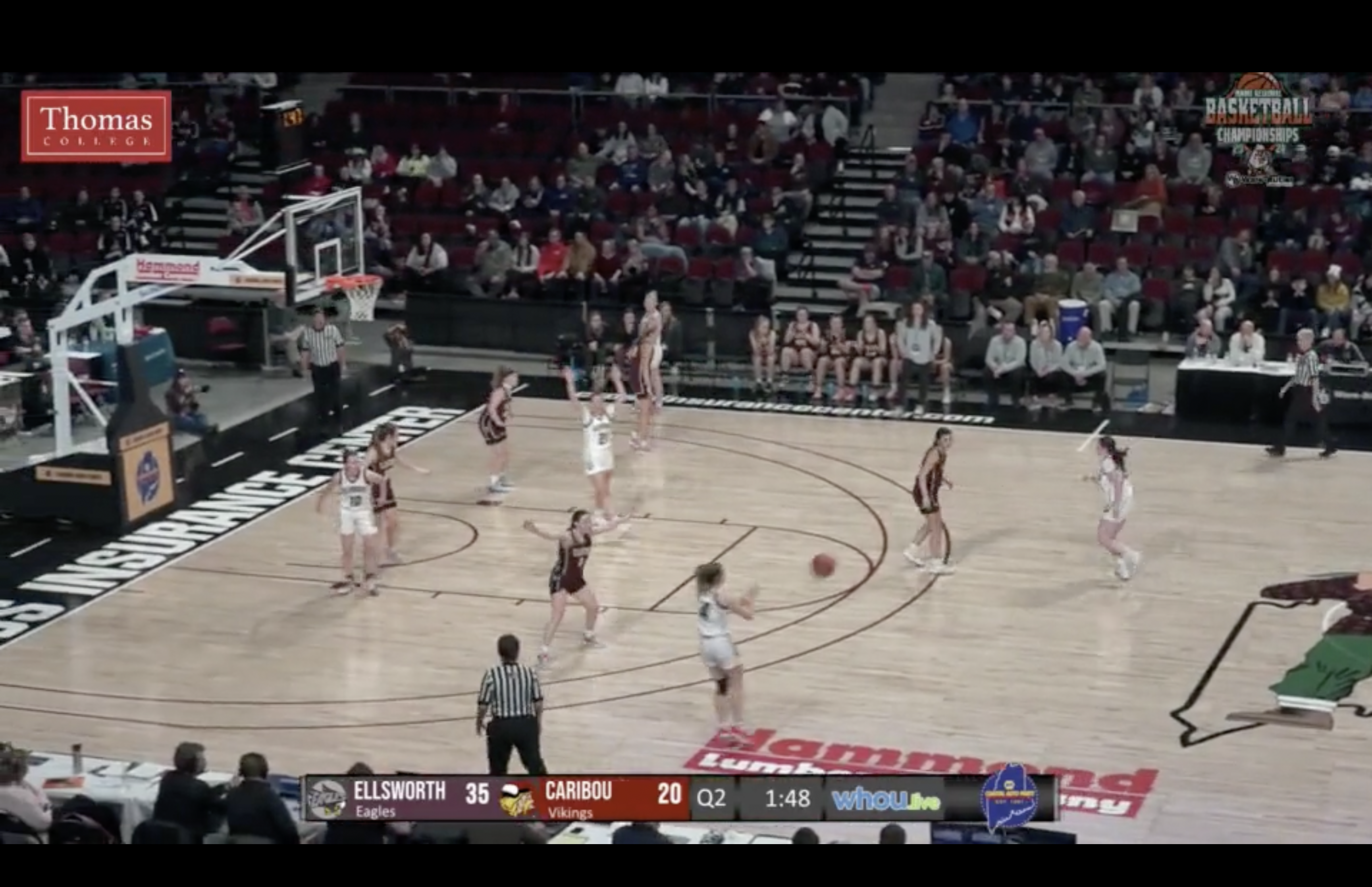 Caribou at Ellsworth Girls Class B Semifinal Basketball 2-21-24