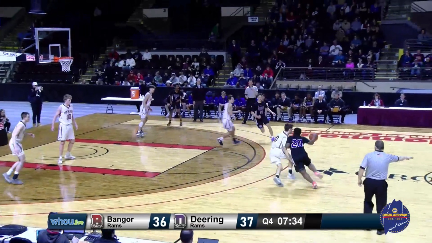 #25 Class AA Boys - South Semi-Finals Bangor vs. Deering - 2/19/20