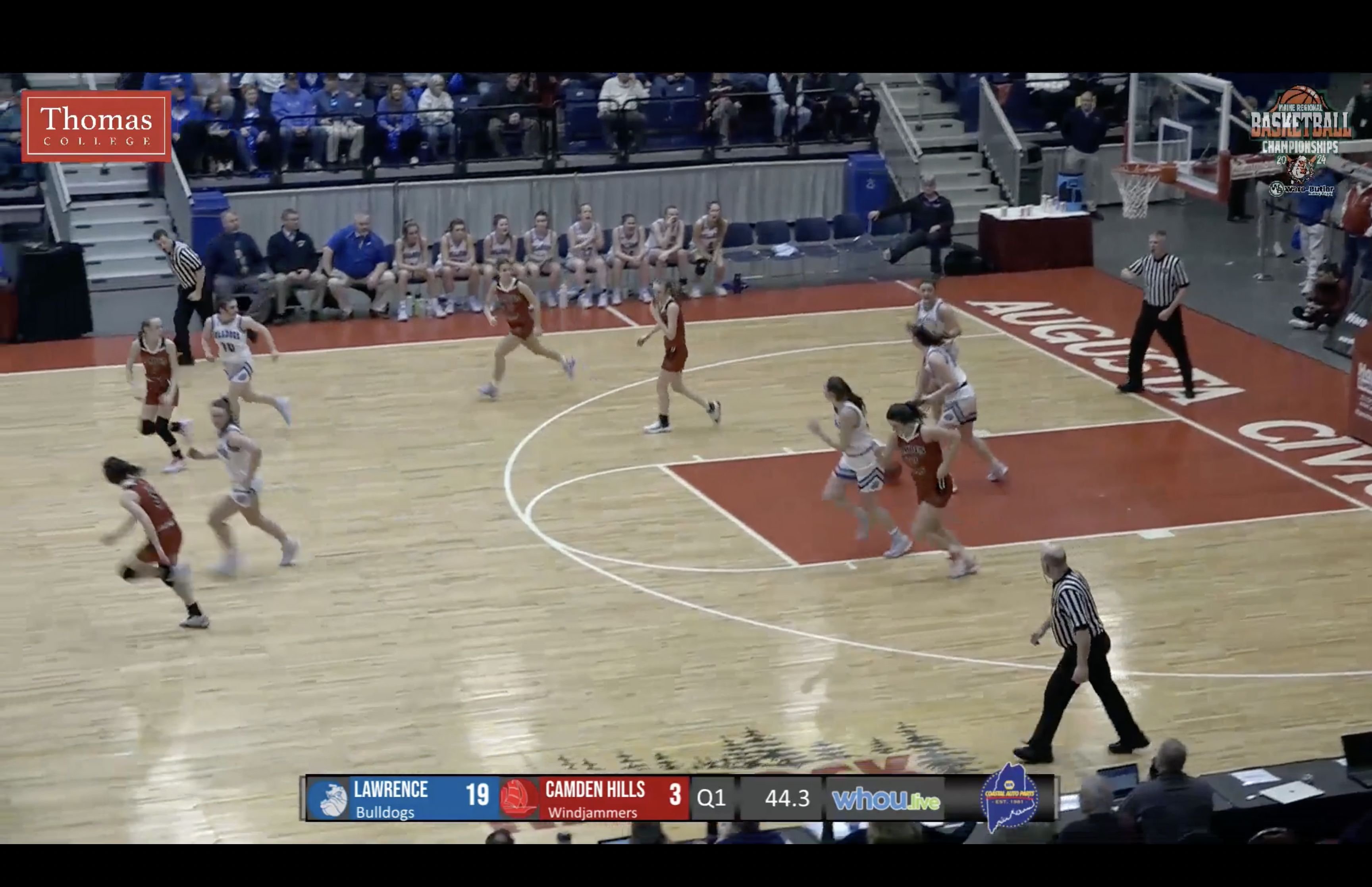 Camden Hills at Lawrence Girls Class A Semifinal Basketball 2-21-24