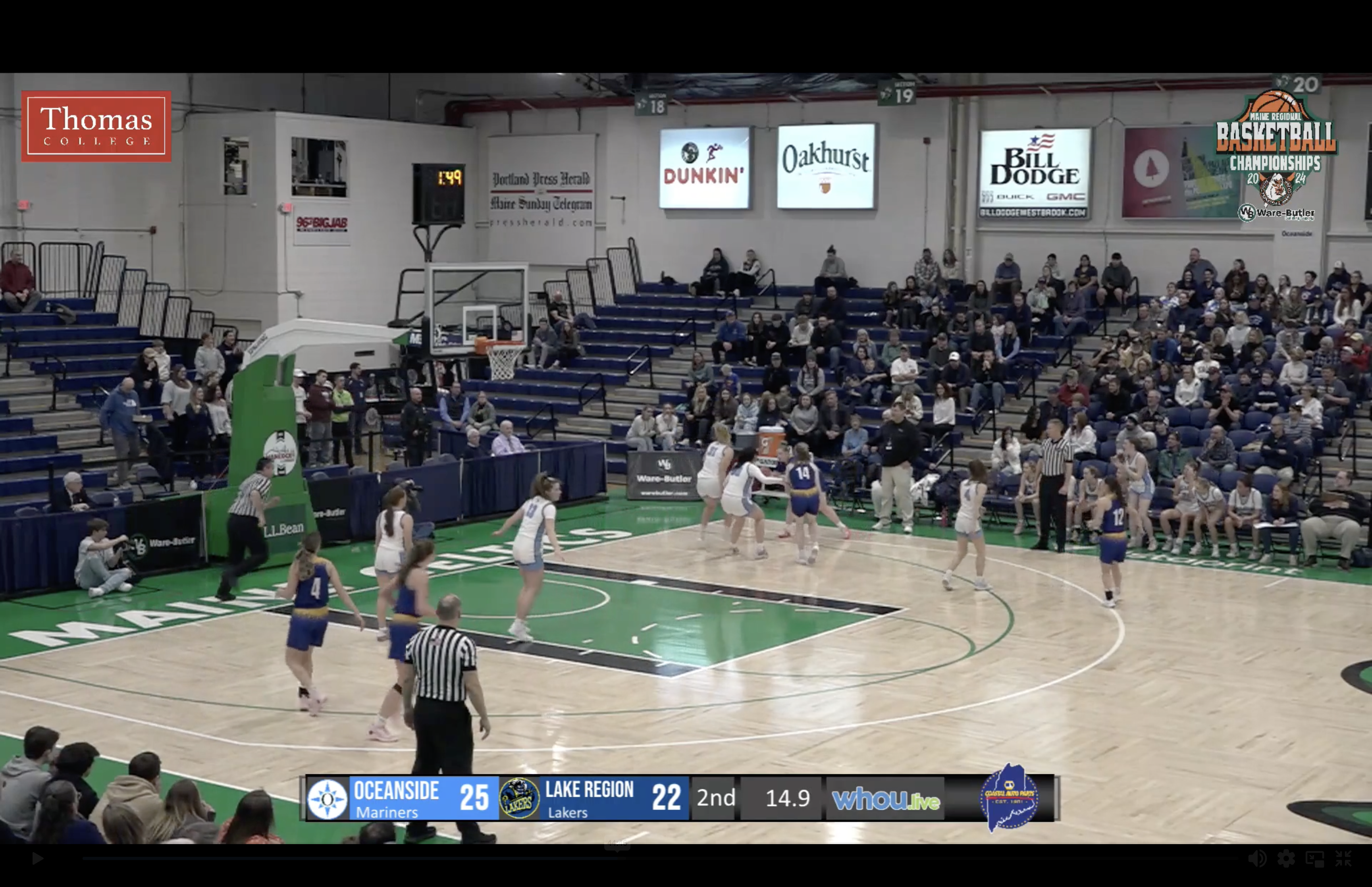 Lake Region at Oceanside Girls Class B Semifinal Basketball 2-20-24