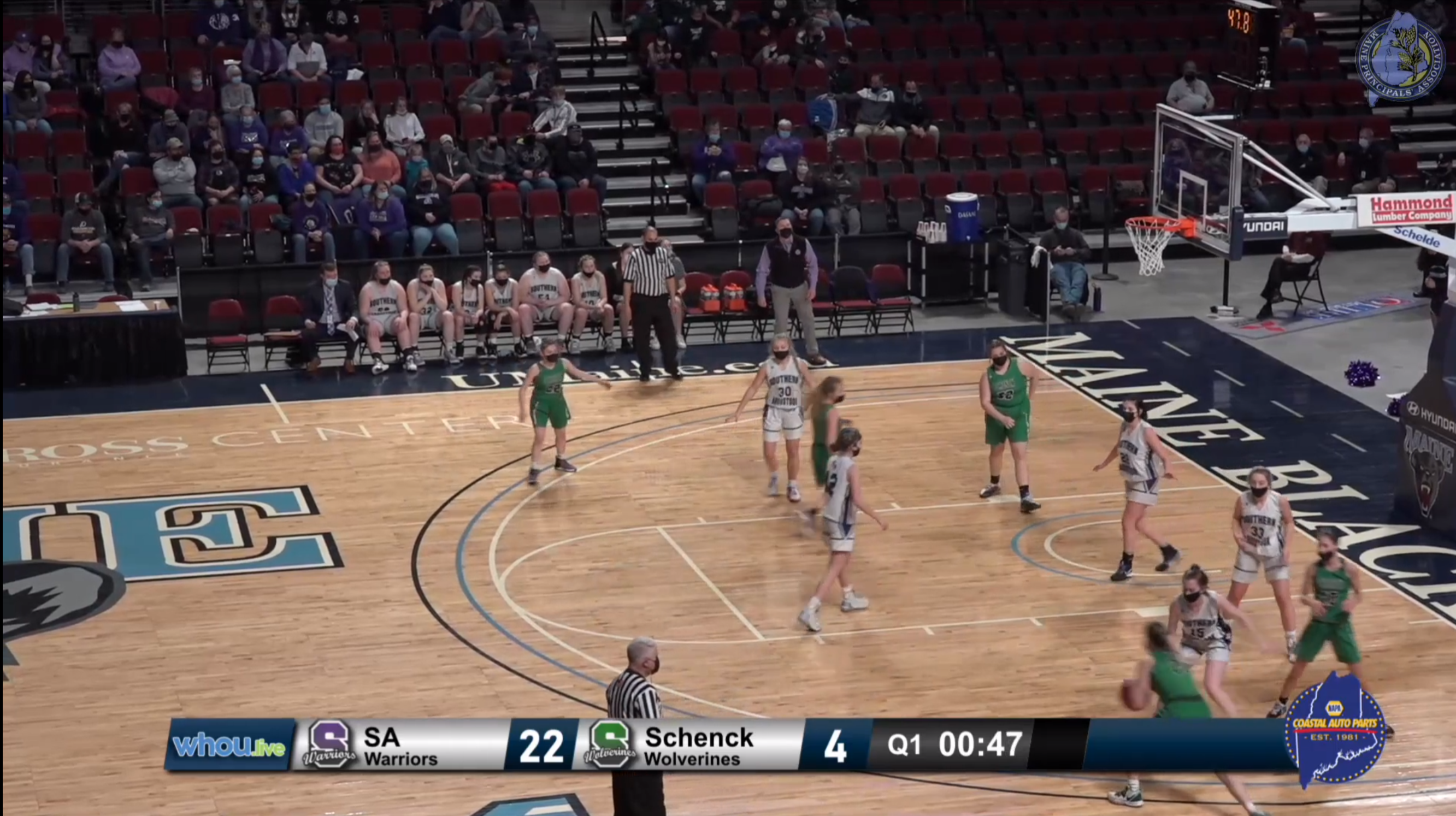 Bangor Schenck vs SACHS Girls D North Semifinal 2-24-22