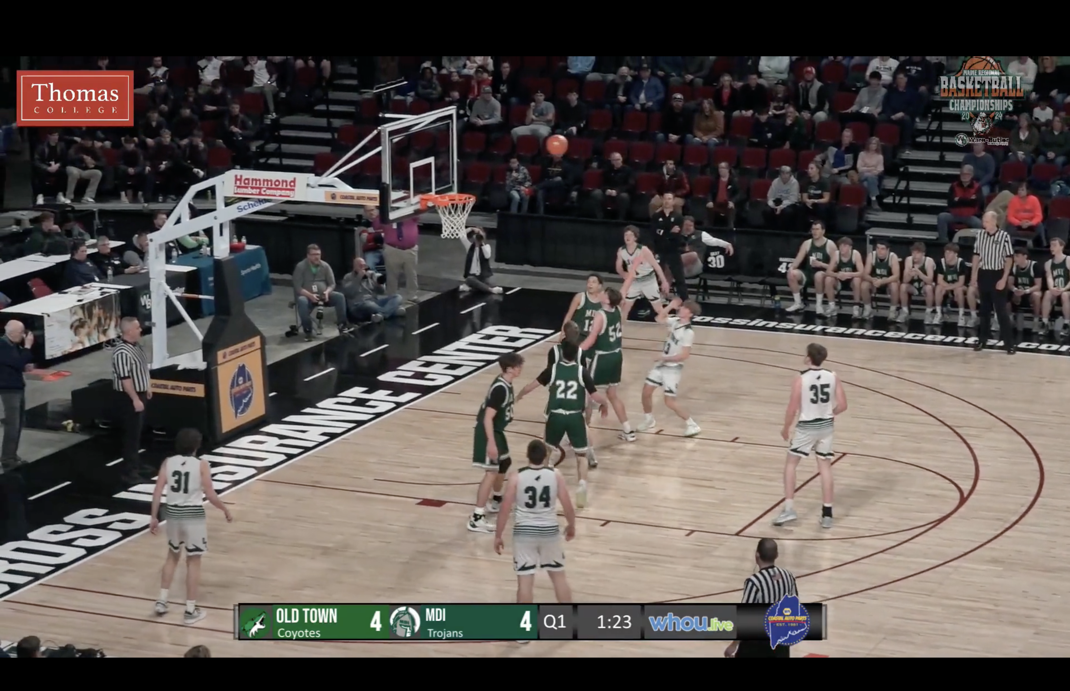 MDI at Old Town Boys Class B Semifinal Basketball 2-21-24