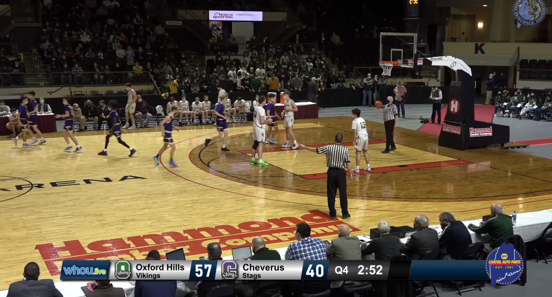 Portland Arena Cheverus vs Oxford Hills Boys AA North Semifinal 2-24-22