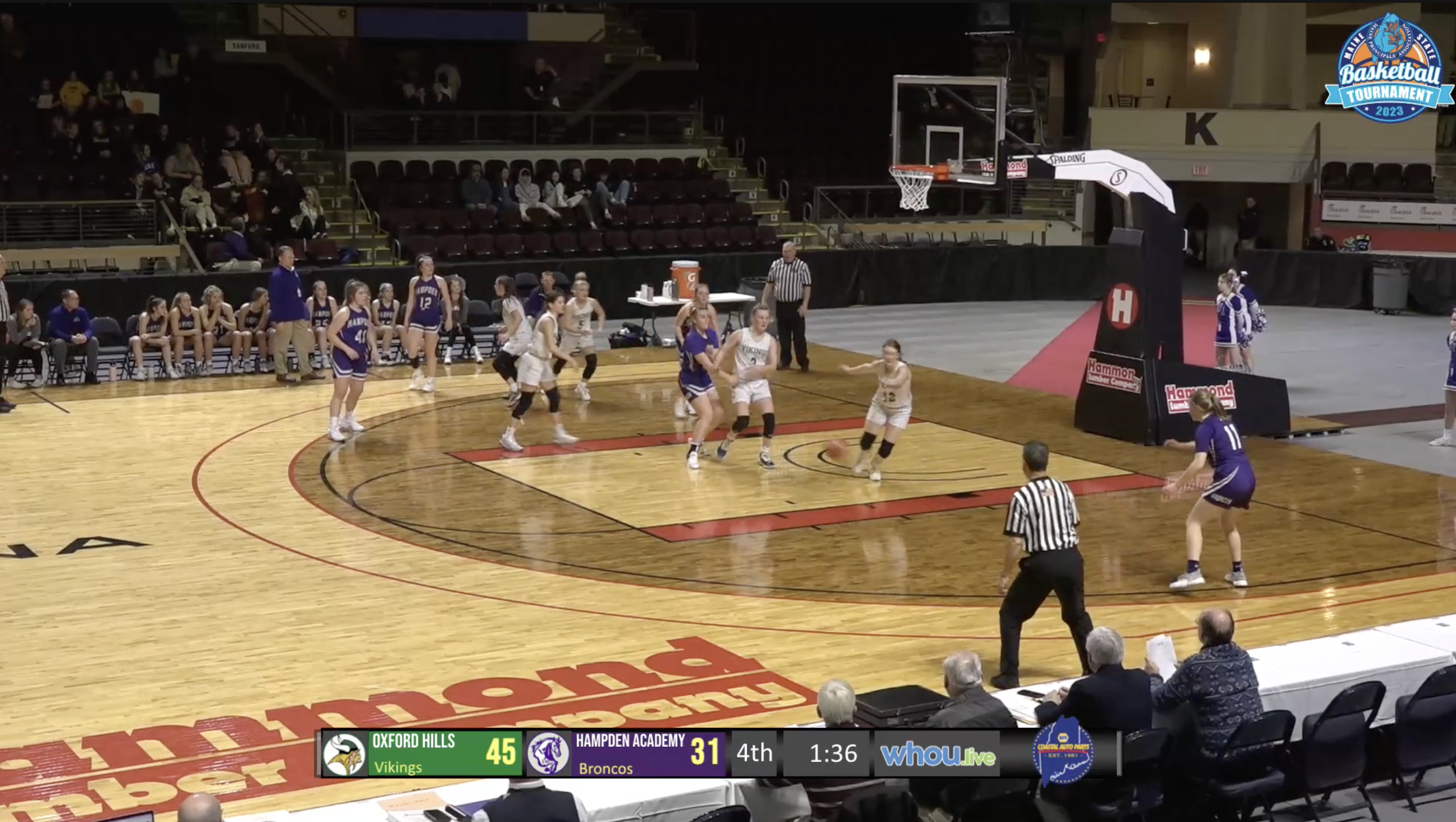 #1 Oxford Hills vs #5 Hampden Girls Class AA Semi-Final North 2-22-23