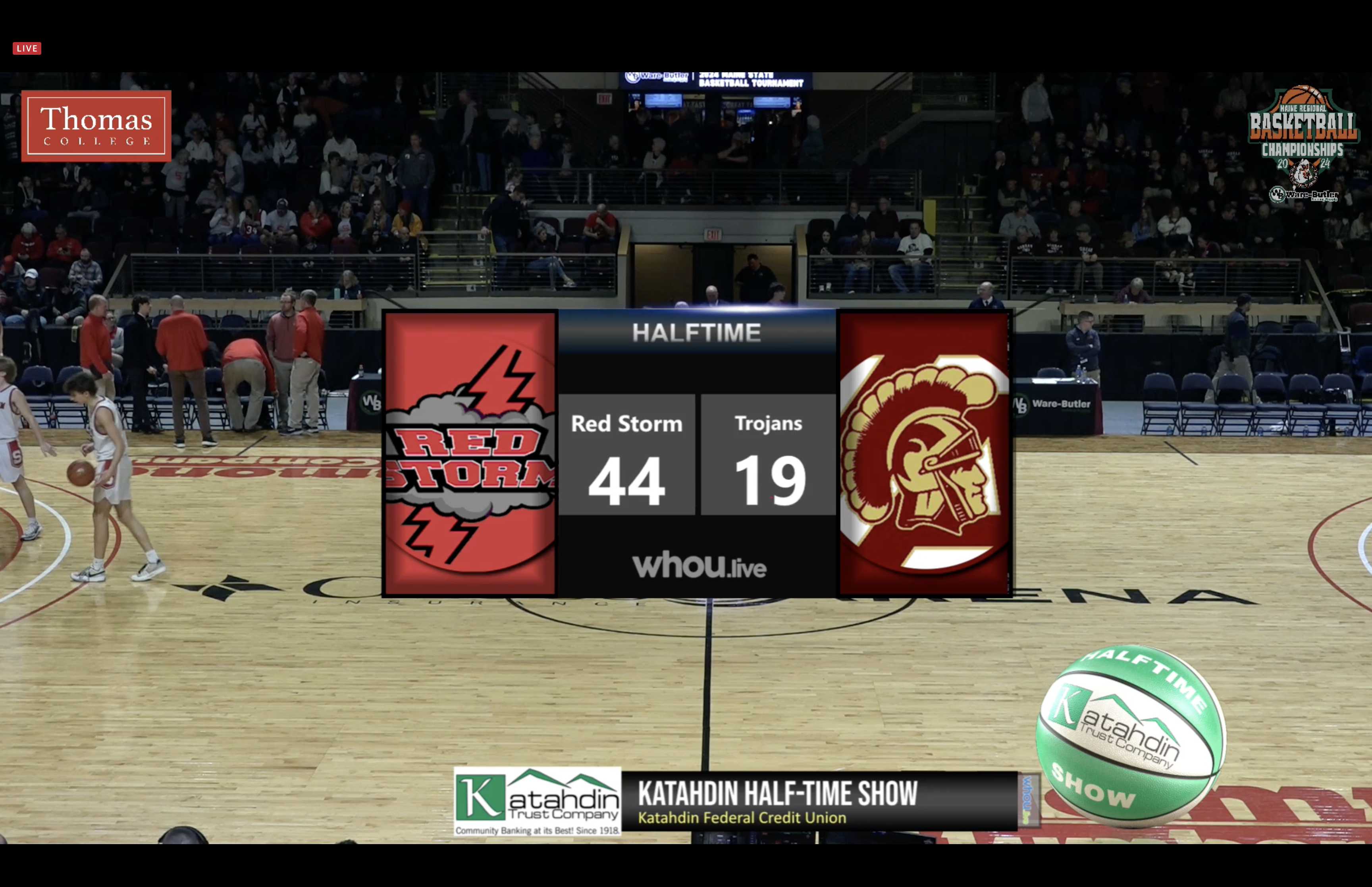 Thornton Academy at Scarborough Boys Class AA South Semifinal Basketball 2-22-24