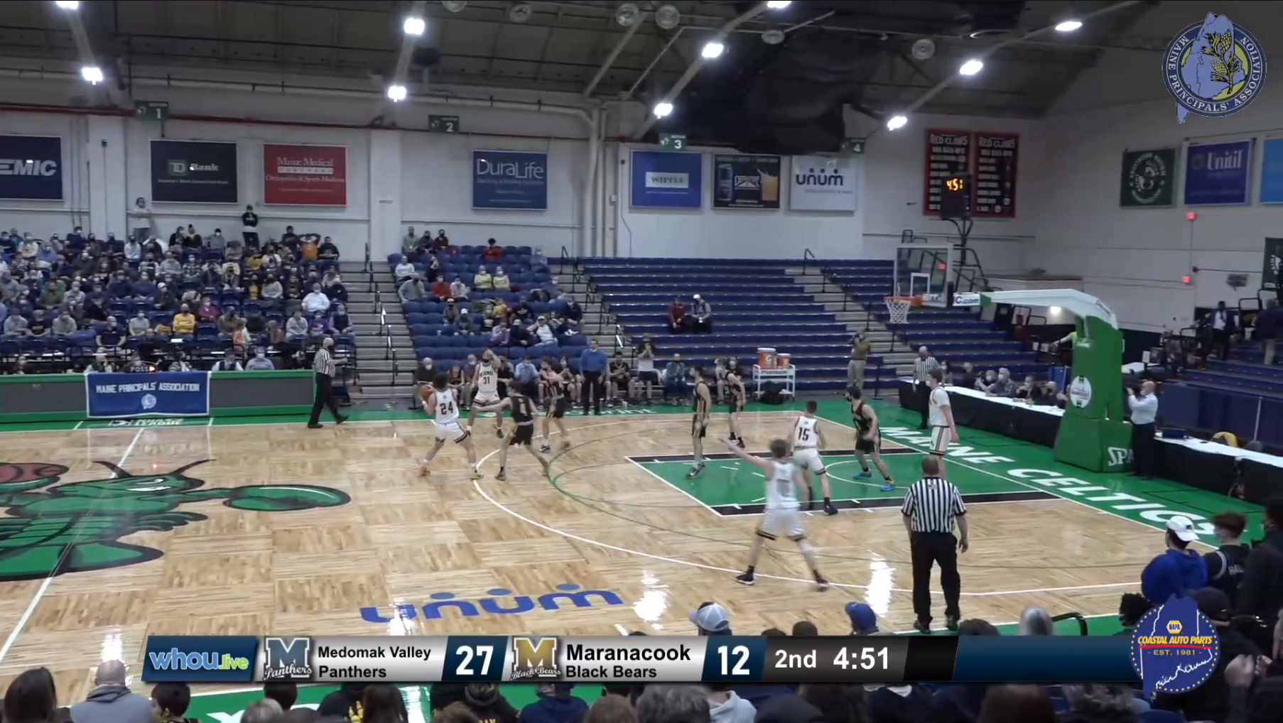 Maranacook vs Medomak Valley Boys B South Semifinal 2-22-22