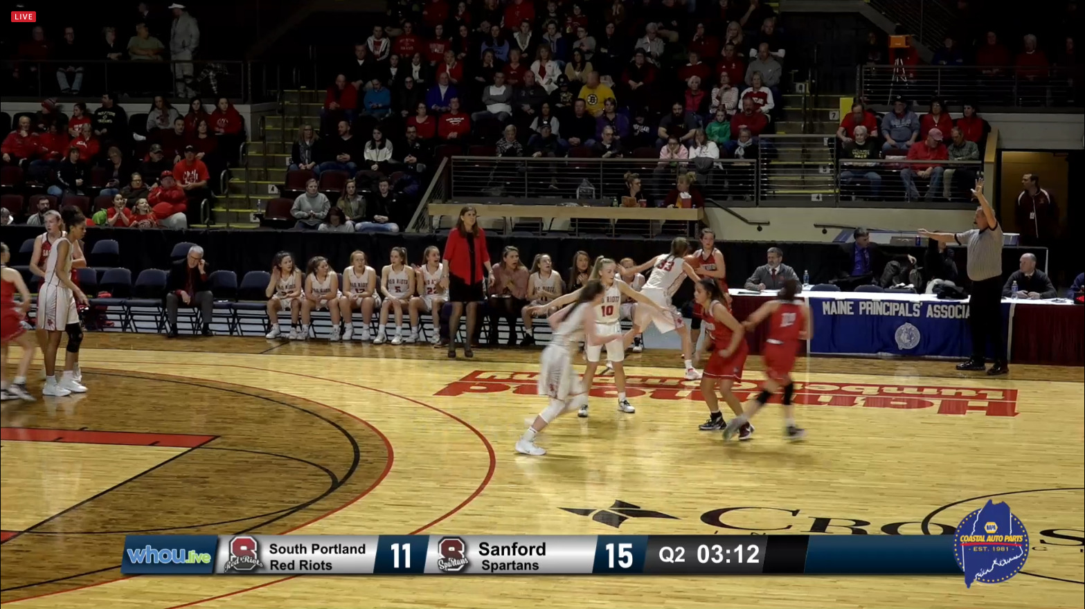 #39 Class AA Girls - South Finals - Sanford vs South Portland - 2/22/20