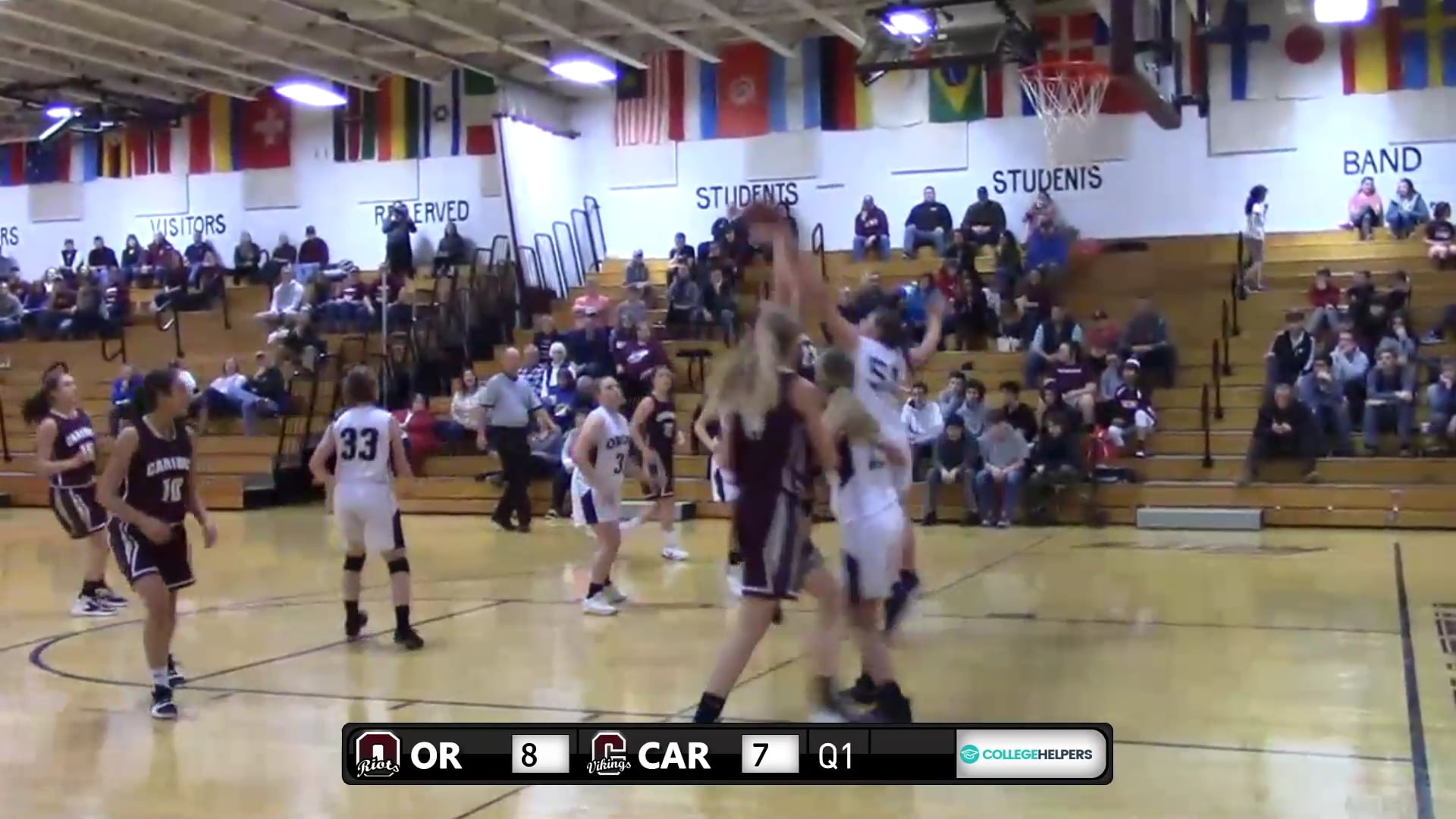 Caribou Girls at Orono 1-20-18