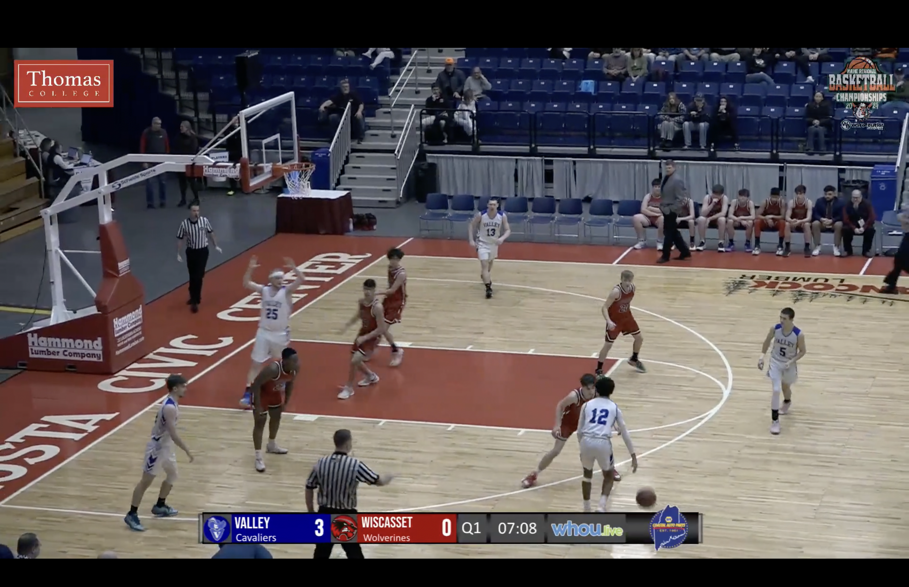 Wiscasset at Valley Boys Class D Semifinal Basketball 2-21-24