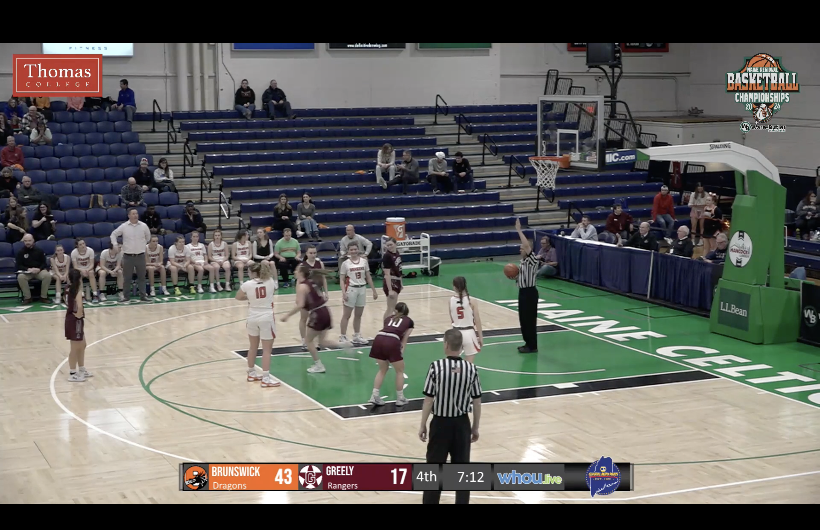 Greely at Brunswick Girls Class A Semifinal Basketball 2-21-24