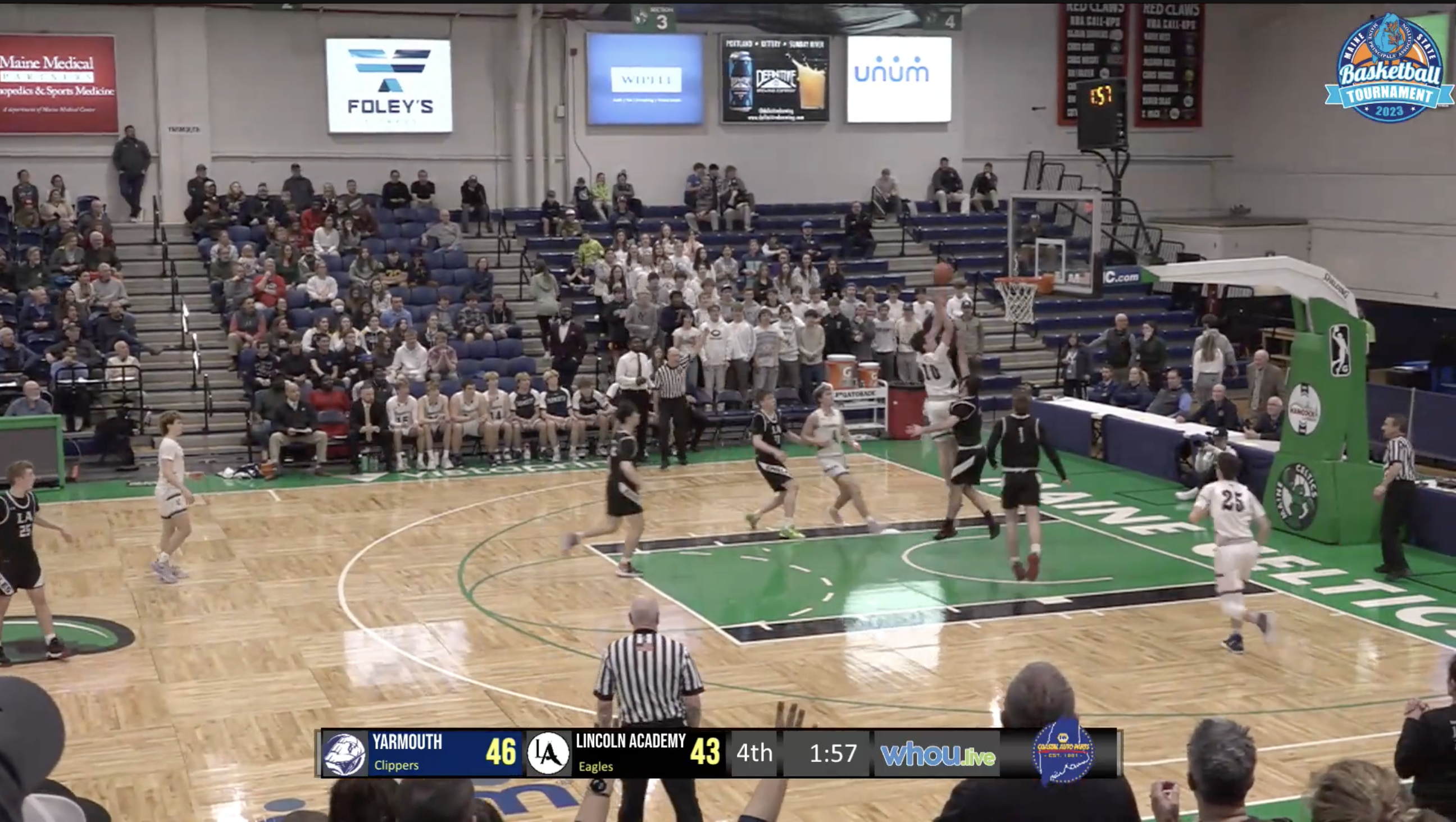 #6 Lincoln Academy vs #2 Yarmouth Boys Class B Semi-Final South 2-21-23