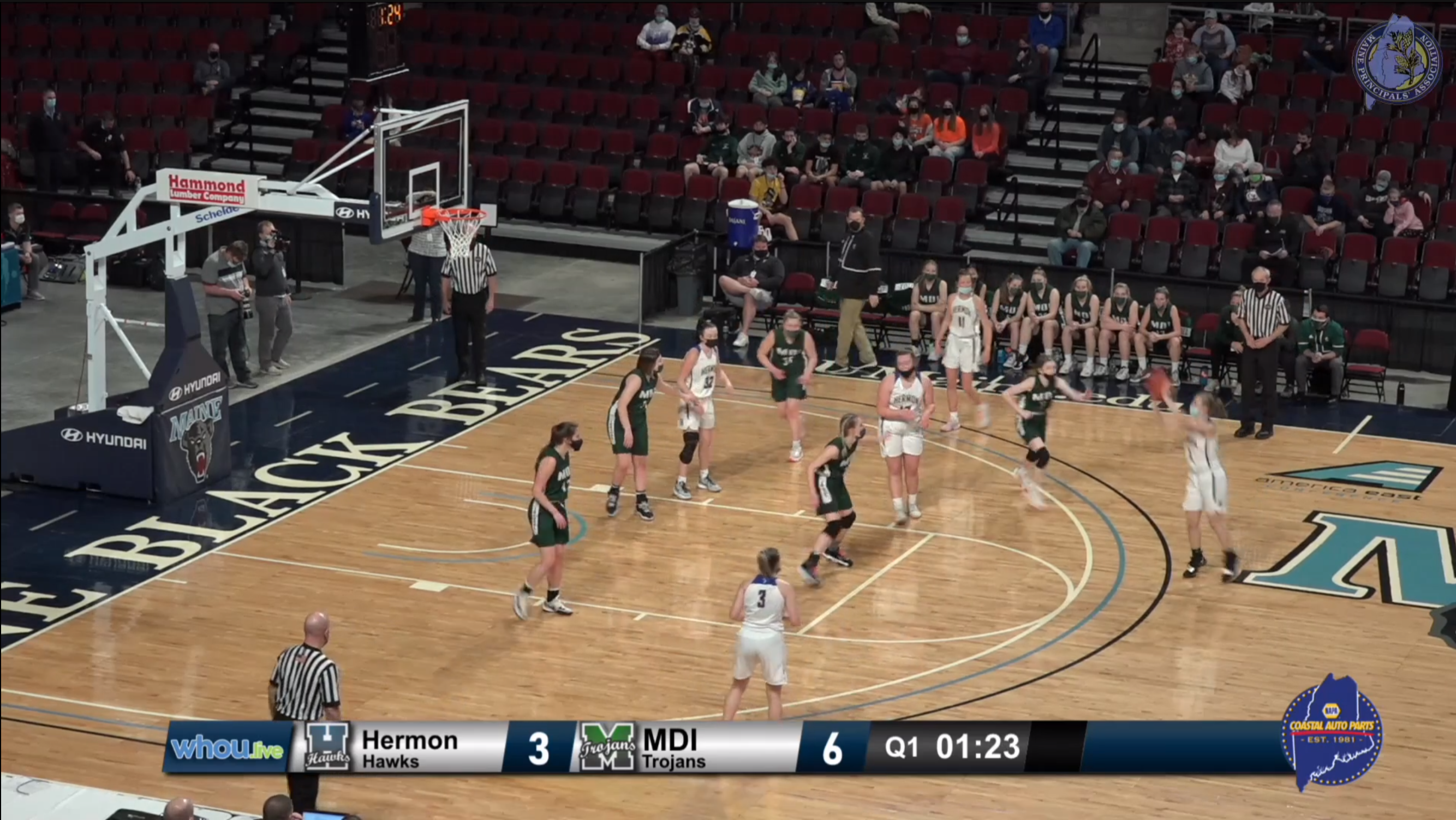 Bangor Mount Desert Island vs Hermon Girls B North Semifinal 2-23-22