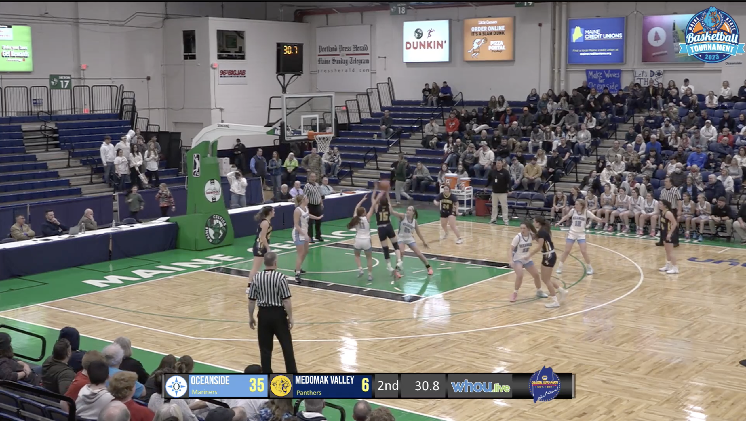 #1 Oceanside vs #4 Medomak Girls Class B Semi-Final South 2-21-23