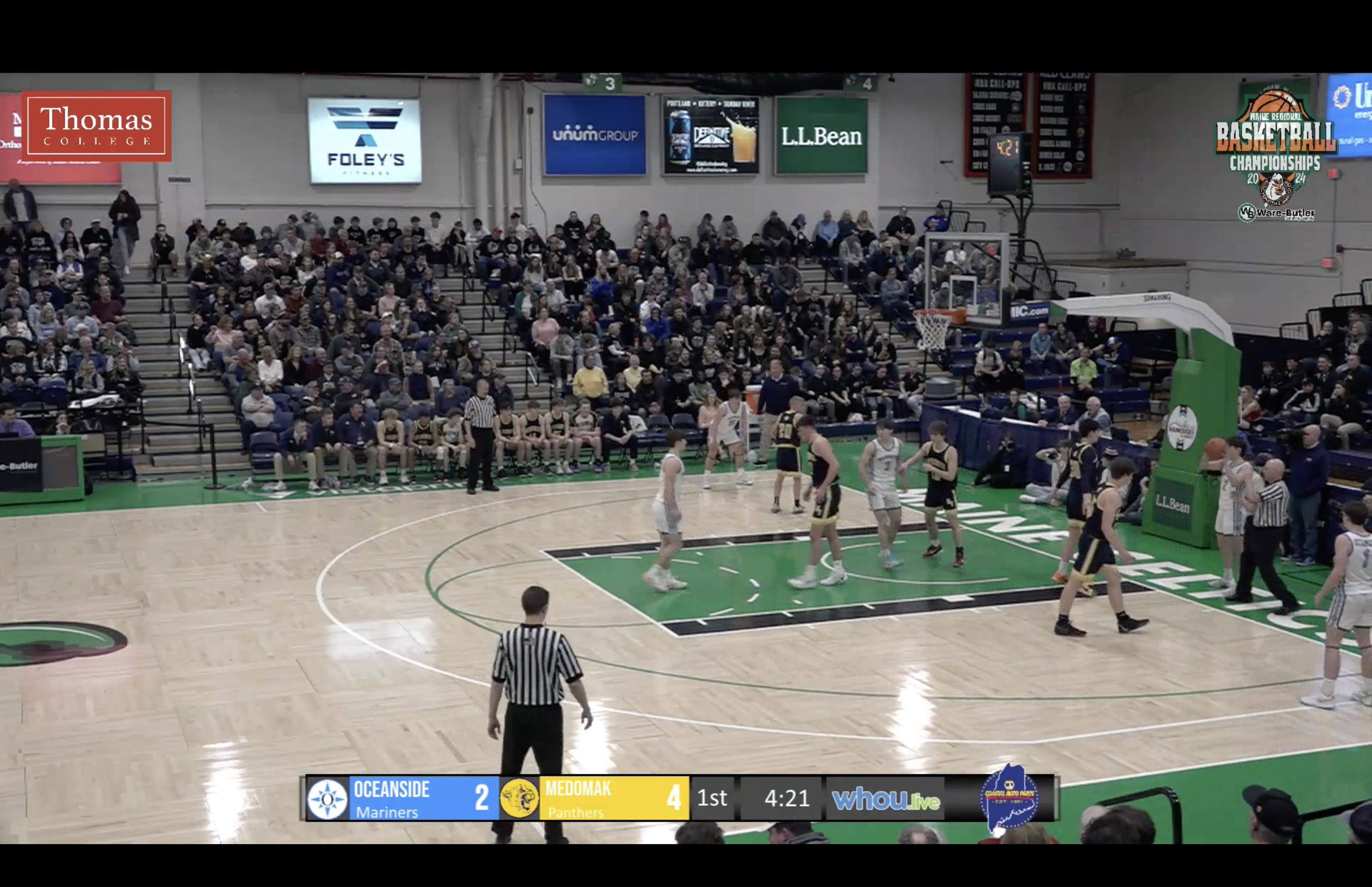 Medomak at Oceanside Boys Class B Semifinal Basketball 2-20-24