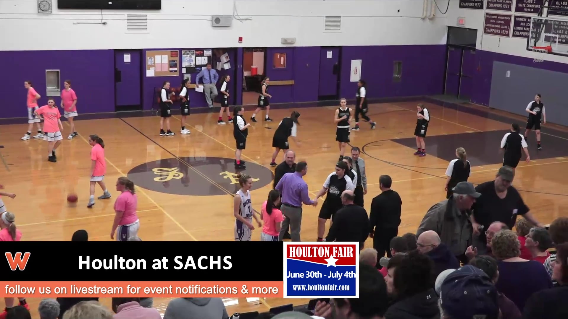 Houlton Girls at SACHS 1-22-18