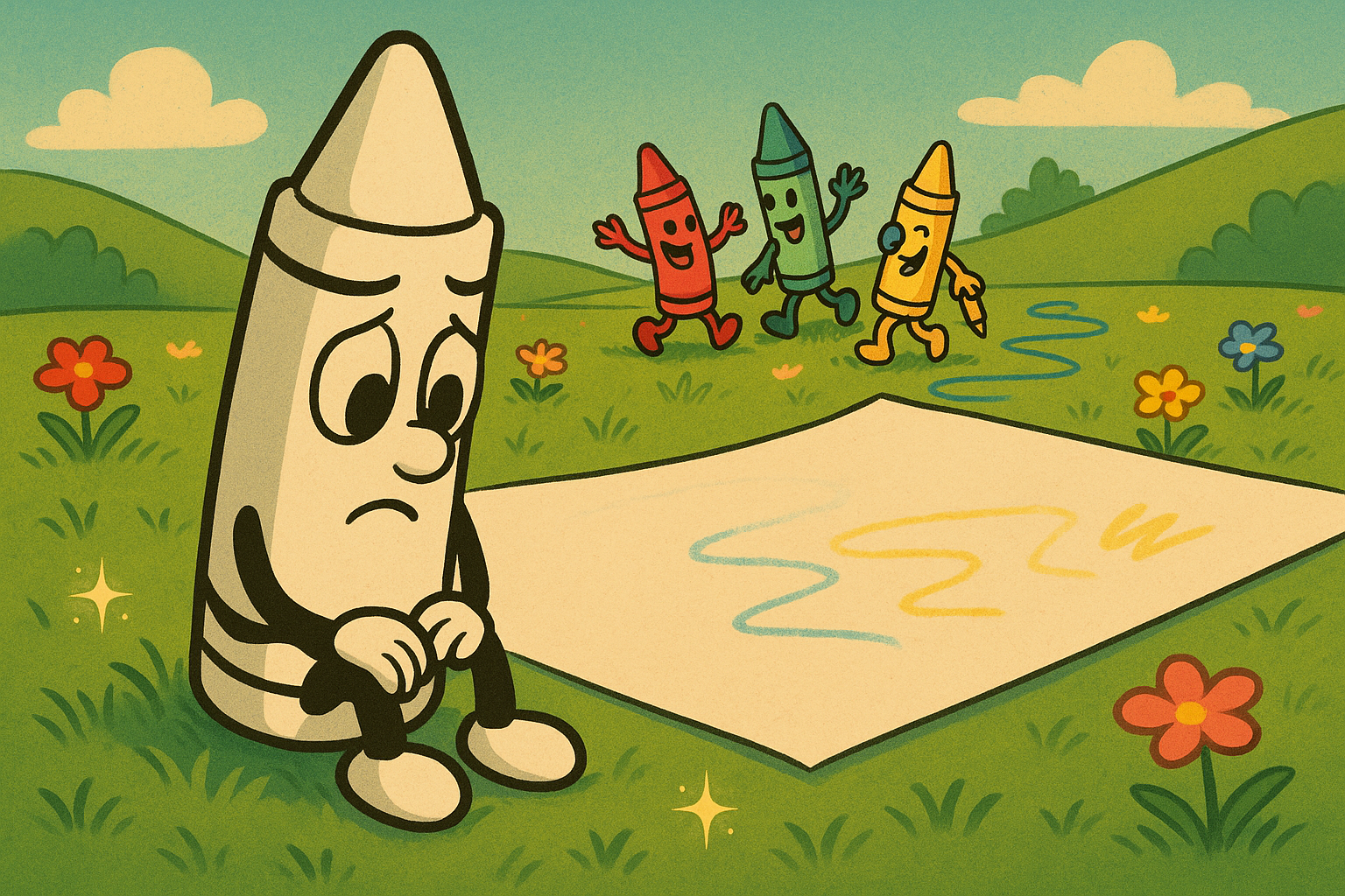 Blinky & the Snowtip the White Crayon