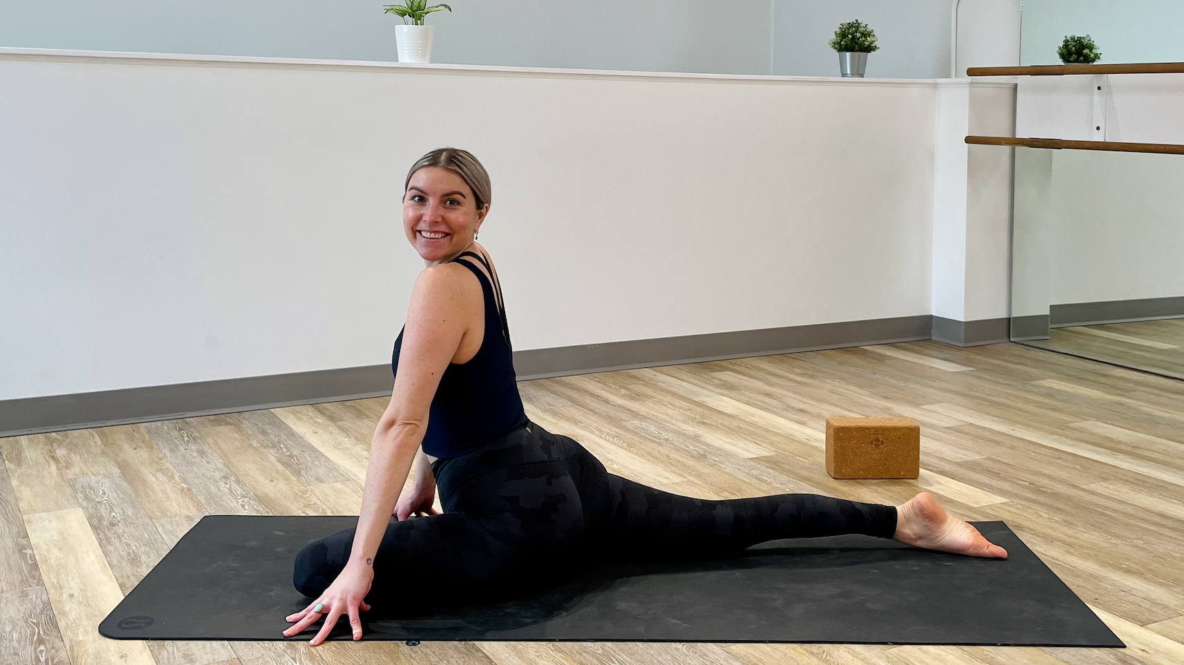 45 Minute Pigeon Vinyasa Flow with Emily O.