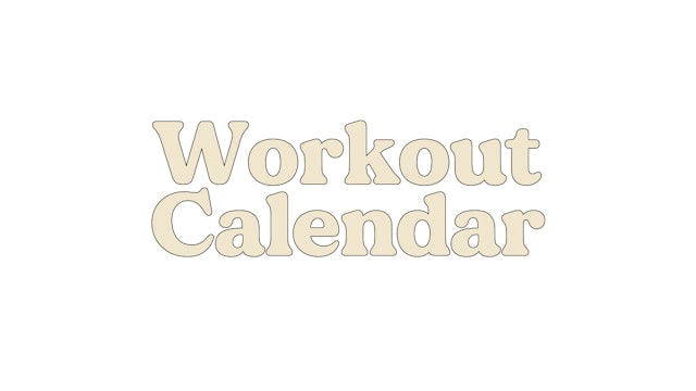 Workout Calendar