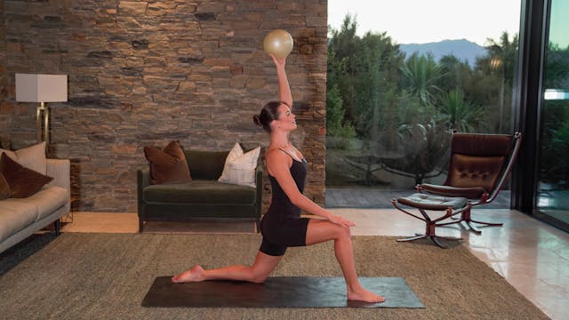 Stretch with Pilates Ball 